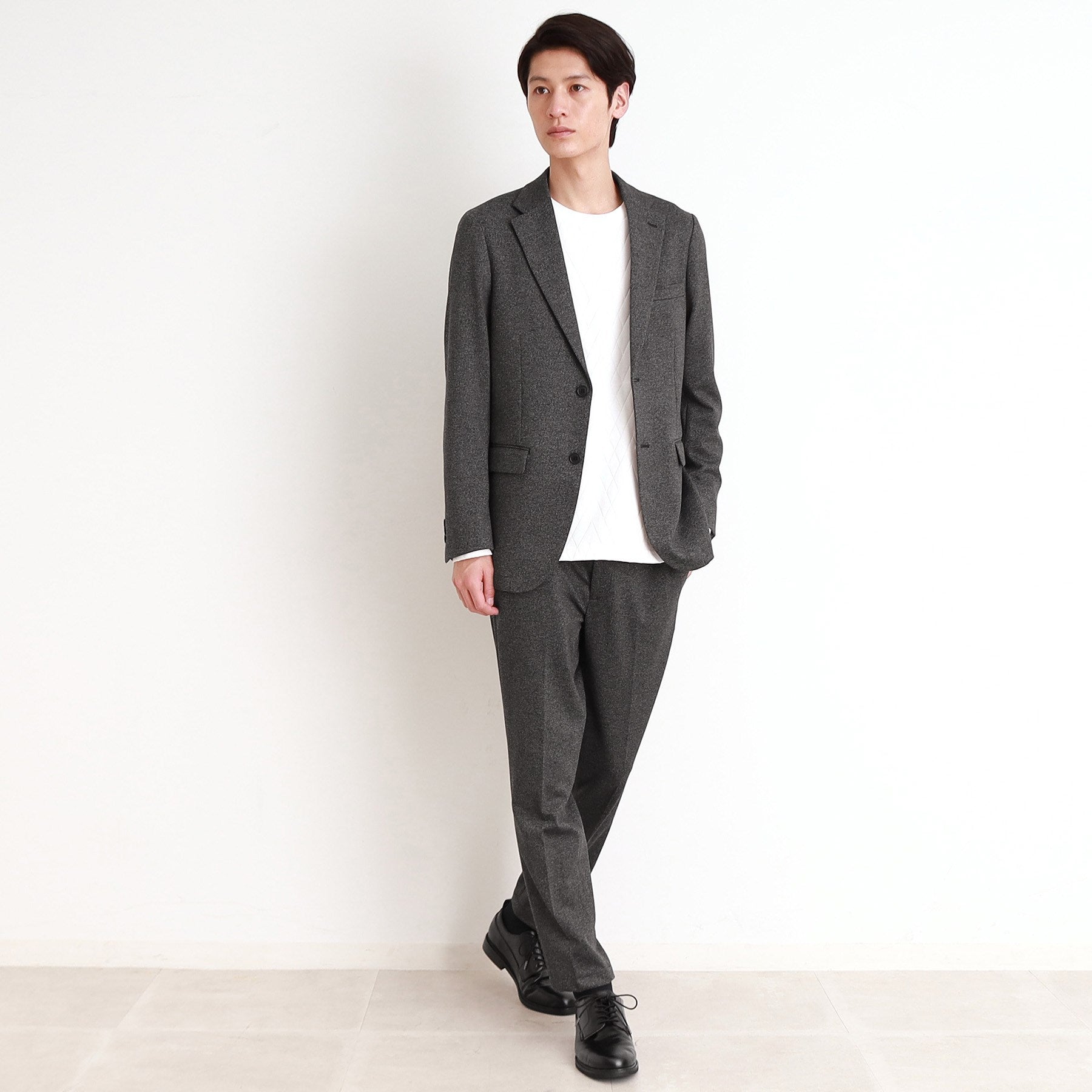 ザ ショップ ティーケー(メンズ) THE SHOP TK(Men) TRポンチカルゼスラックス セットアップ可/ストレッチ (ネイビー(094)) ネイビー(094)