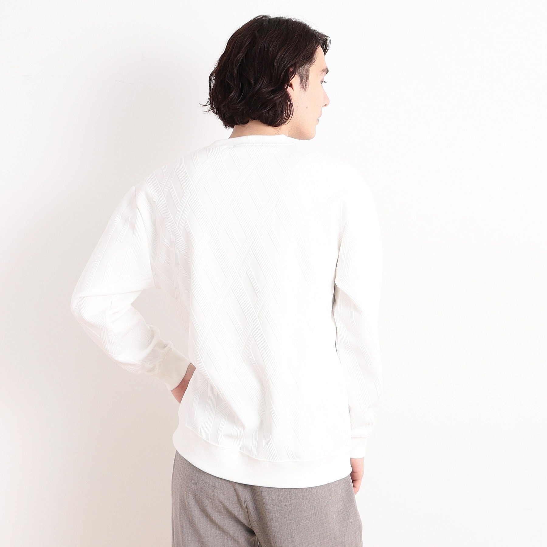 ザ ショップ ティーケー(メンズ) THE SHOP TK(Men) リンクススウェットプルオーバー (グリーン(022)) グリーン(022)