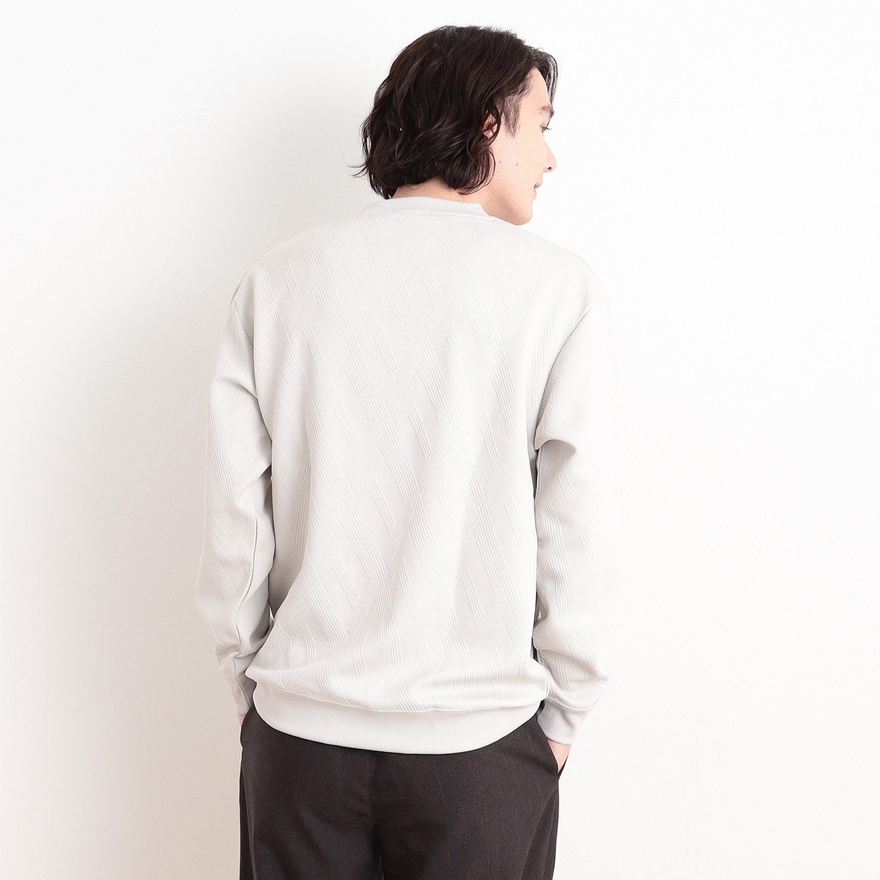 ザ ショップ ティーケー(メンズ) THE SHOP TK(Men) リンクススウェットプルオーバー (グリーン(022)) グリーン(022)