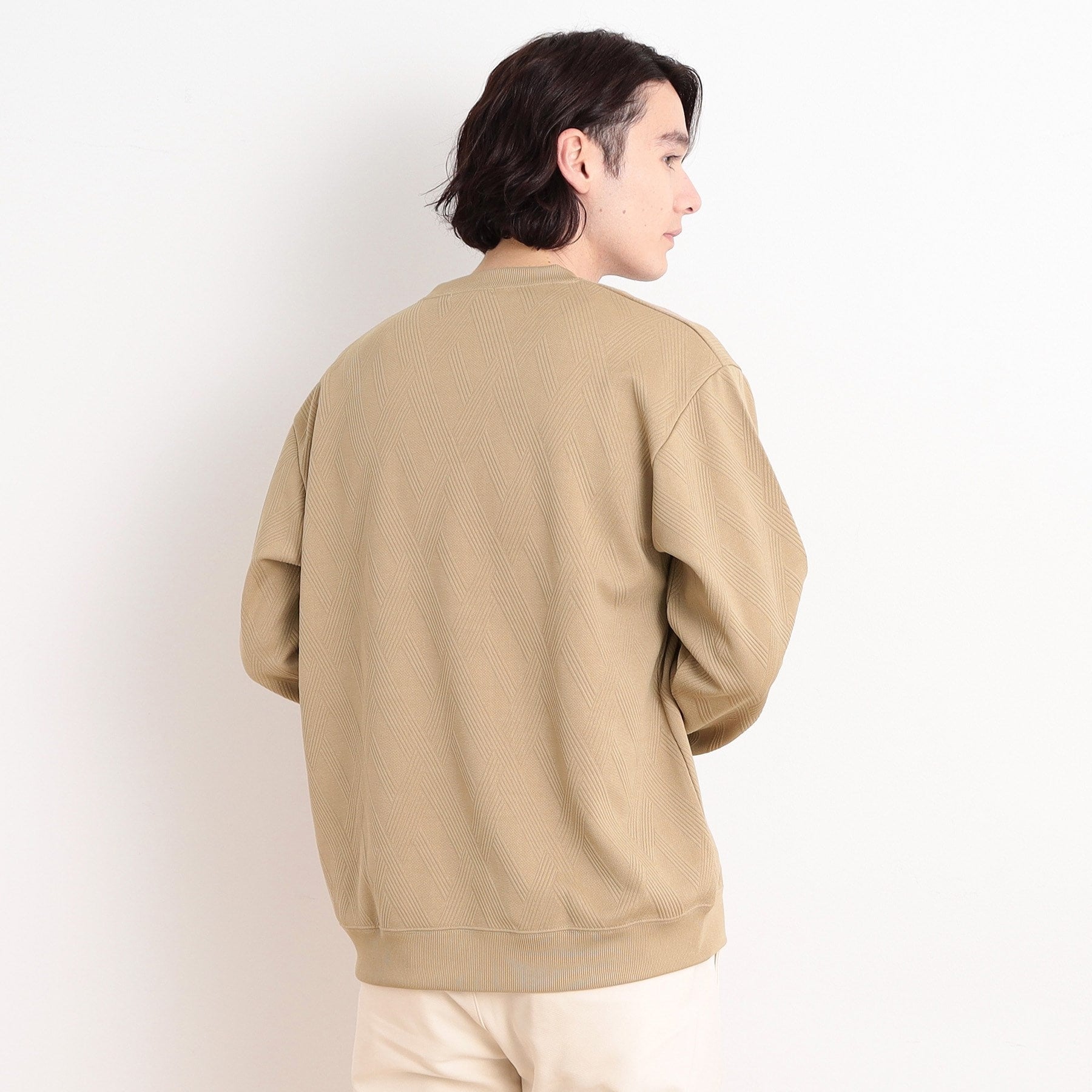 ザ ショップ ティーケー(メンズ) THE SHOP TK(Men) リンクススウェットプルオーバー (グリーン(022)) グリーン(022)