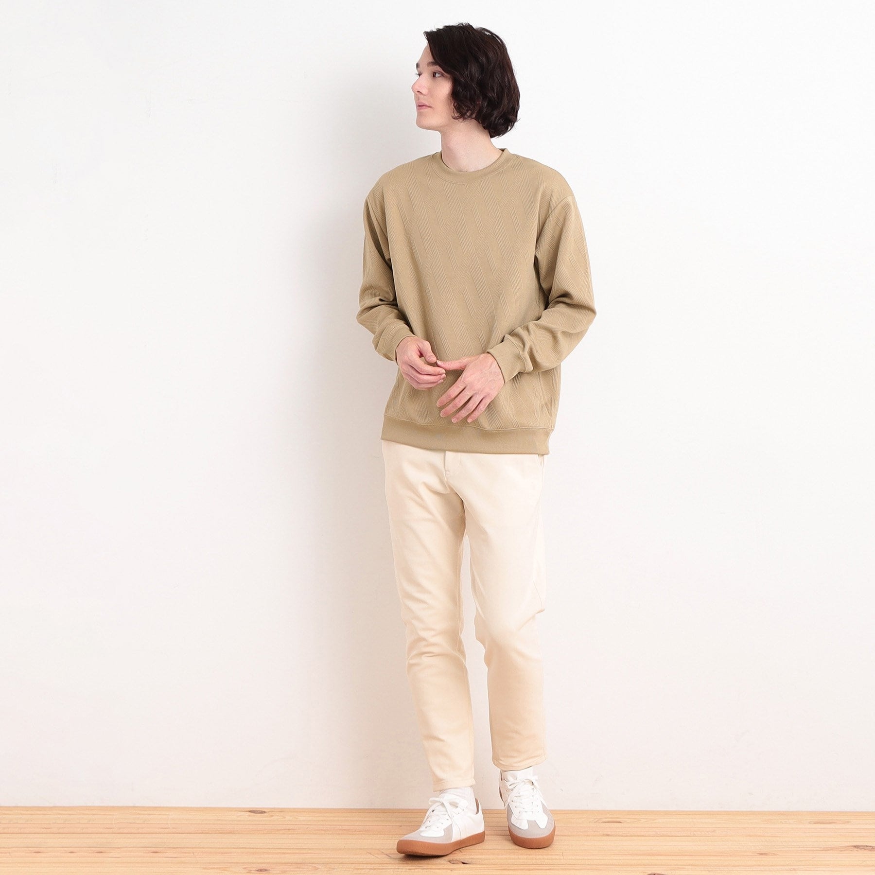 ザ ショップ ティーケー(メンズ) THE SHOP TK(Men) リンクススウェットプルオーバー (グリーン(022)) グリーン(022)