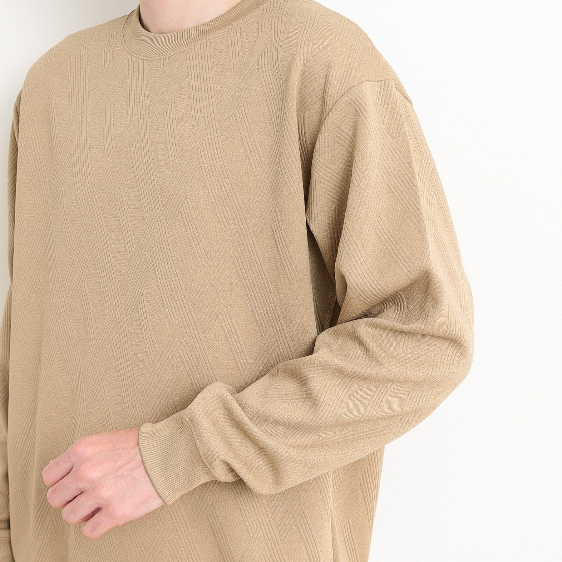 ザ ショップ ティーケー(メンズ) THE SHOP TK(Men) リンクススウェットプルオーバー (グリーン(022)) グリーン(022)