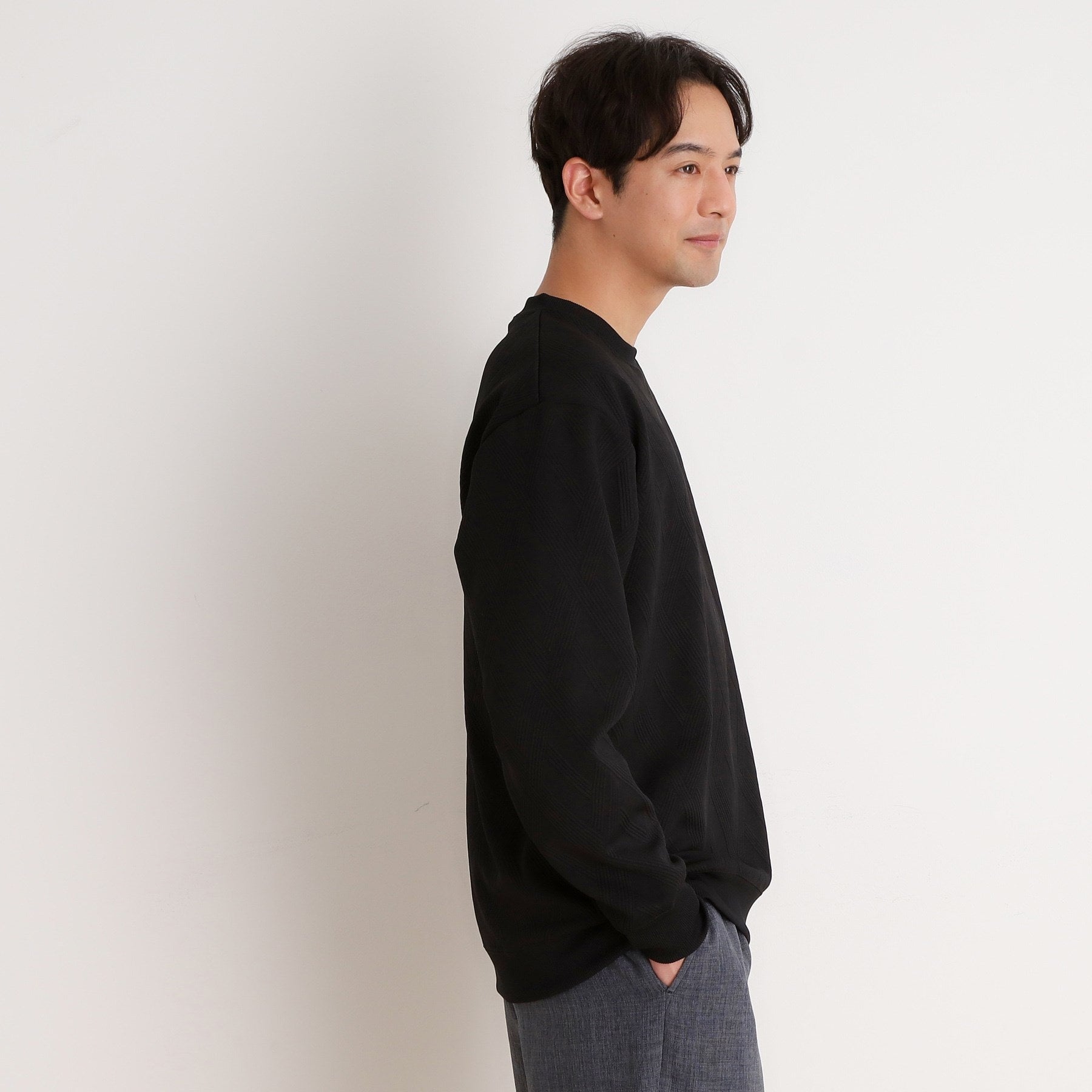 ザ ショップ ティーケー(メンズ) THE SHOP TK(Men) リンクススウェットプルオーバー (グリーン(022)) グリーン(022)