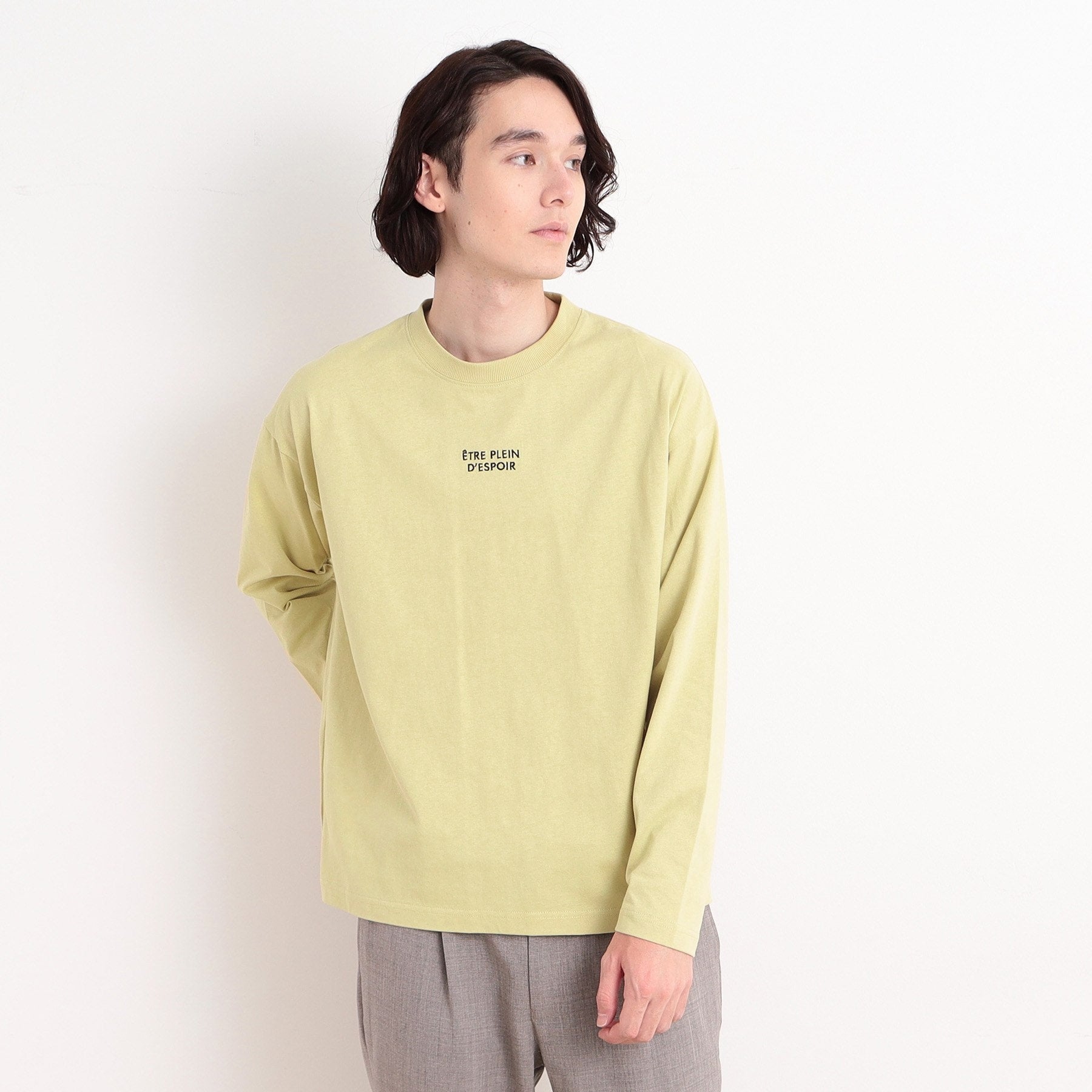 ザ ショップ ティーケー(メンズ) THE SHOP TK(Men) オーガニックコットンフォトプリントTシャツ (イエロー(431)) イエロー(431)