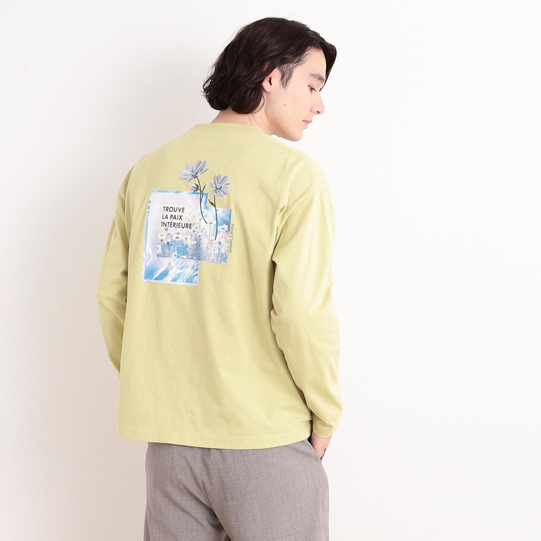 ザ ショップ ティーケー(メンズ) THE SHOP TK(Men) オーガニックコットンフォトプリントTシャツ (イエロー(431)) イエロー(431)