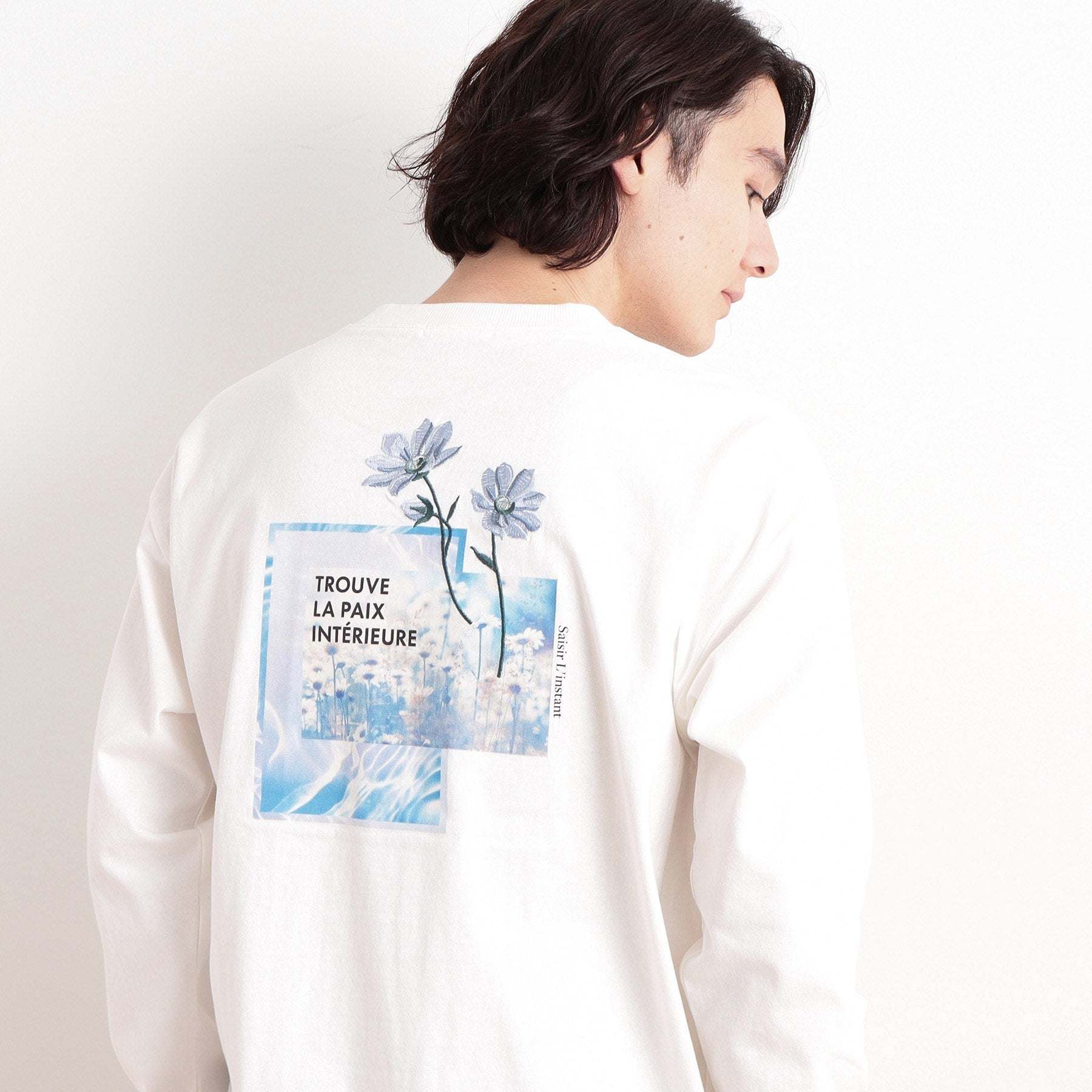 ザ ショップ ティーケー(メンズ) THE SHOP TK(Men) オーガニックコットンフォトプリントTシャツ (オフホワイト(403)) オフホワイト(403)