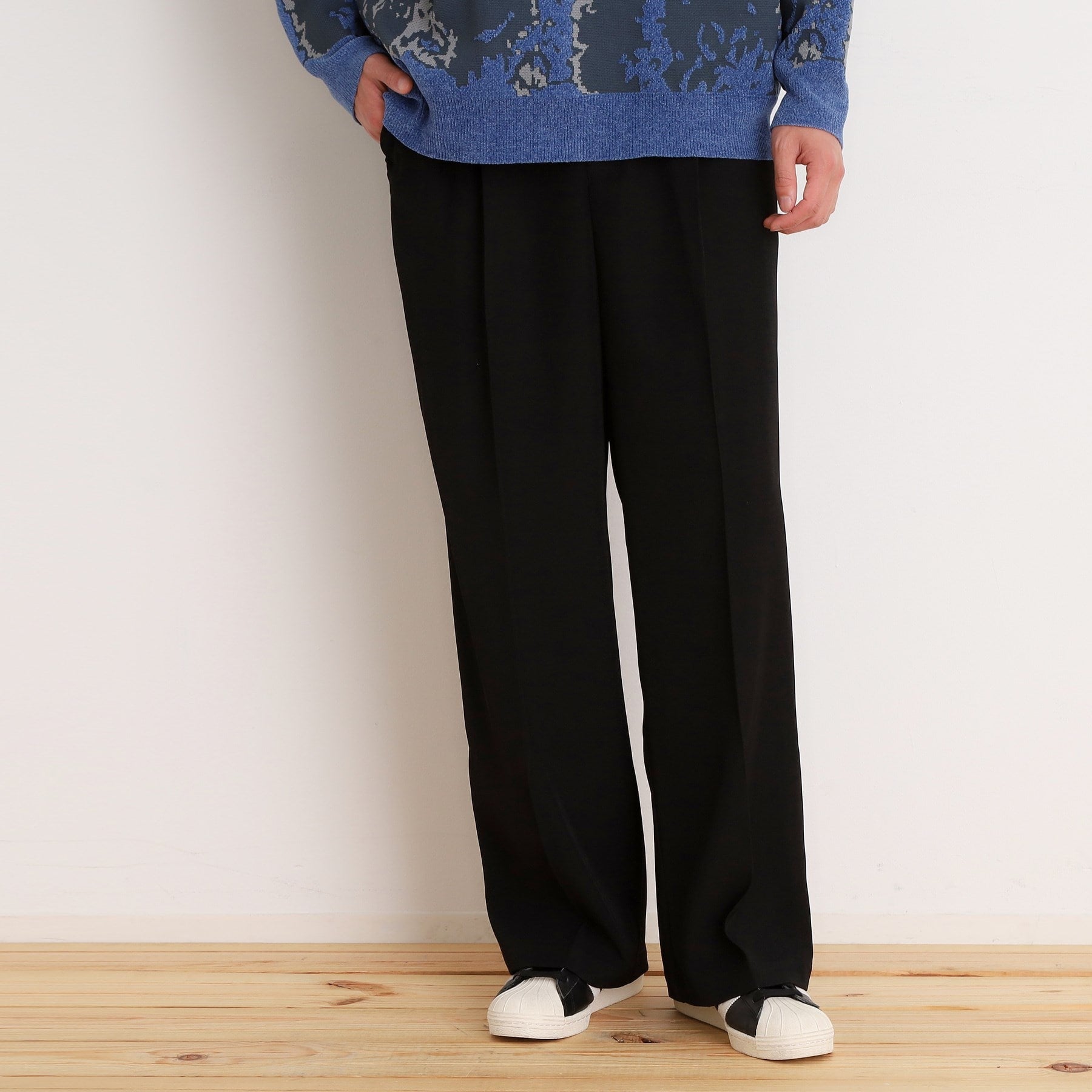 THE SHOP TK Twill Wide Slacks