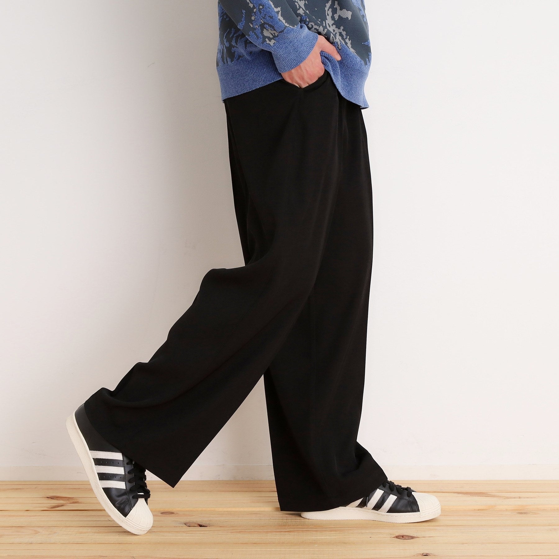 THE SHOP TK Twill Wide Slacks