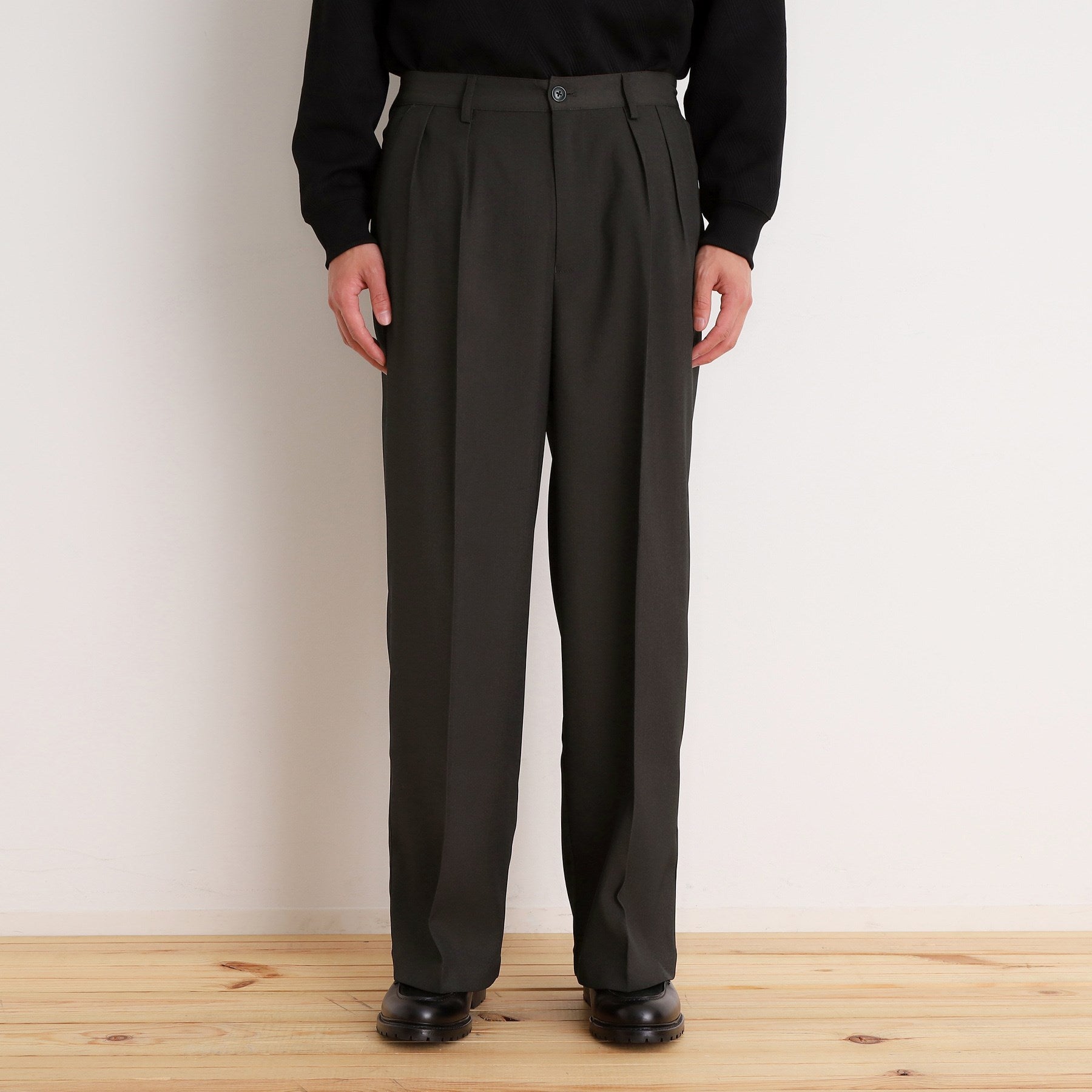 THE SHOP TK Twill Wide Slacks