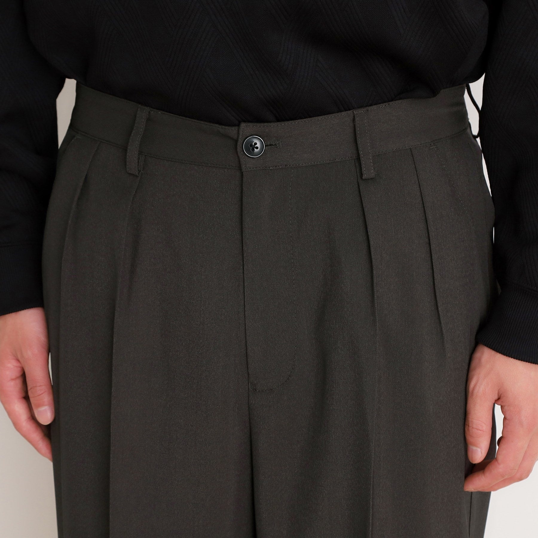 THE SHOP TK Twill Wide Slacks