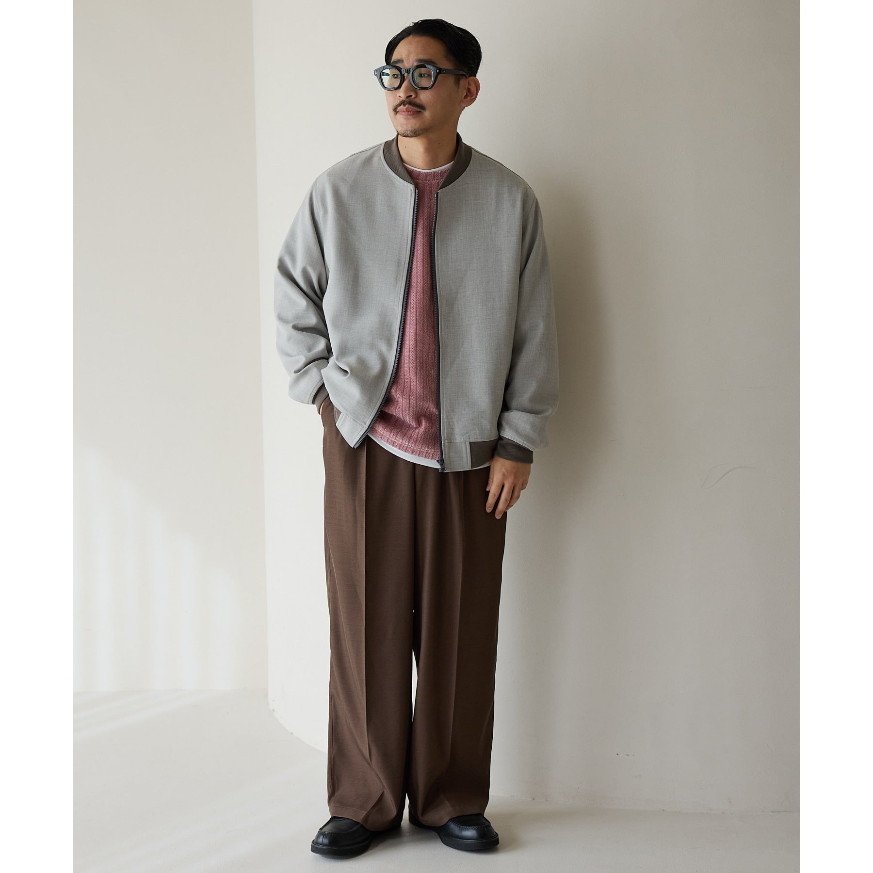 THE SHOP TK Twill Wide Slacks