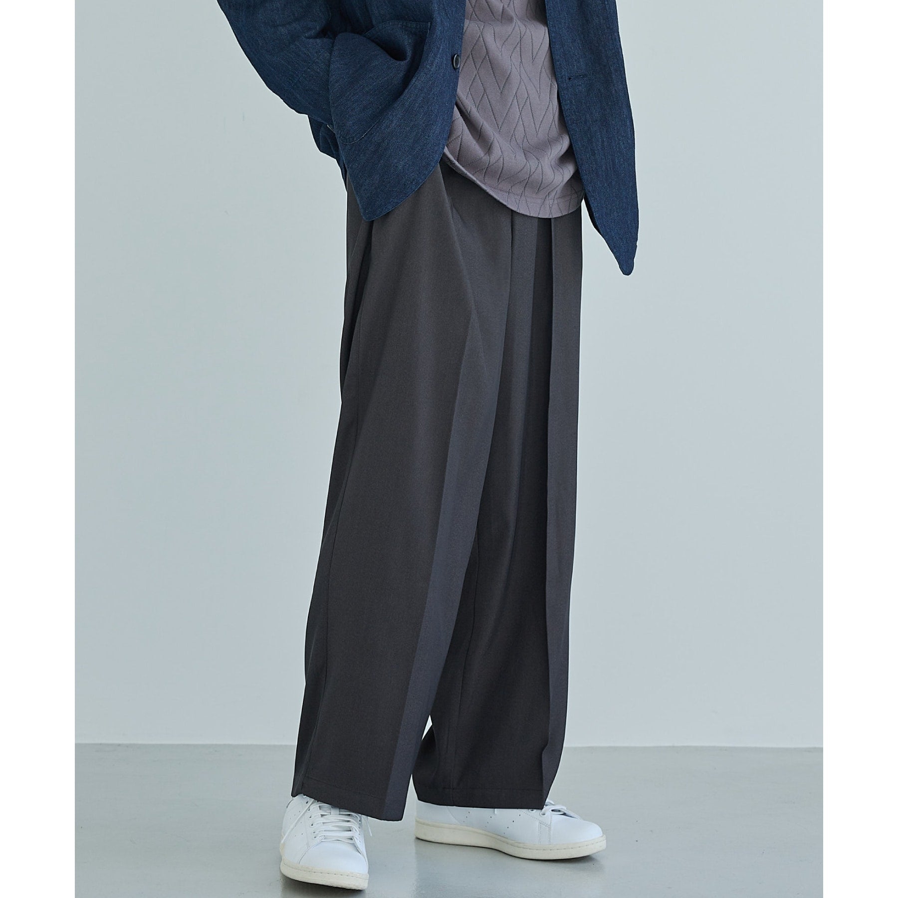 THE SHOP TK Twill Wide Slacks