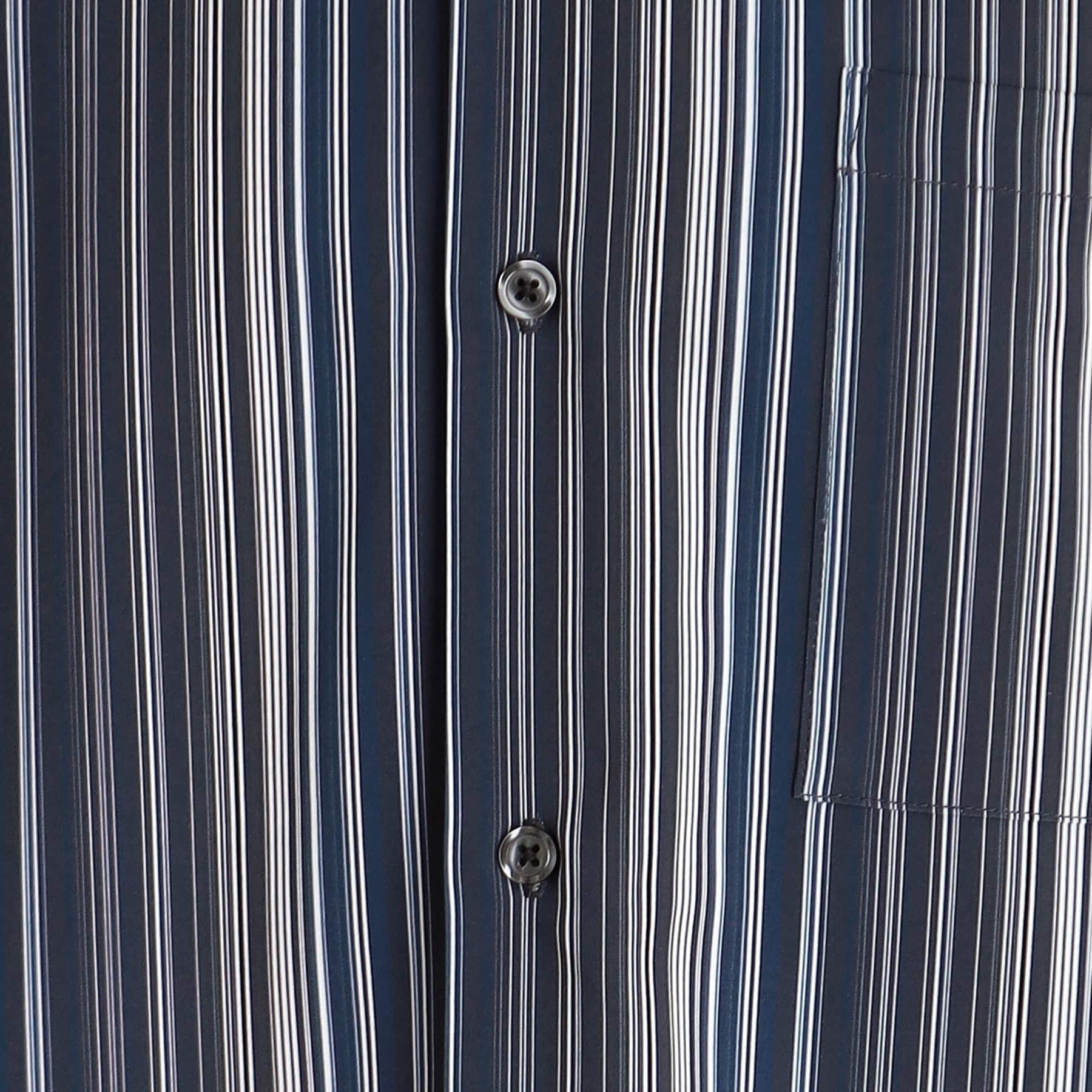 ザ ショップ ティーケー(メンズ) THE SHOP TK(Men) マルチストライプロングスリーブシャツ (ブラック(319)) ブラック(319)