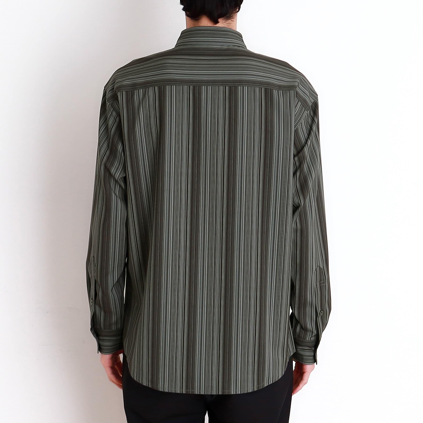 ザ ショップ ティーケー(メンズ) THE SHOP TK(Men) マルチストライプロングスリーブシャツ (ブラック(319)) ブラック(319)