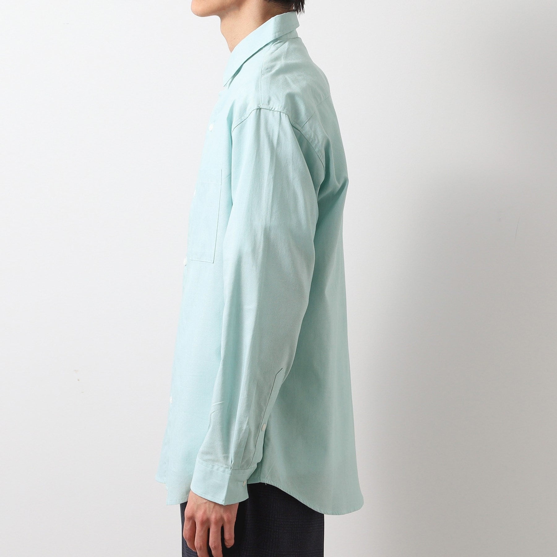 ザ ショップ ティーケー(メンズ) THE SHOP TK(Men) 綿麻ポリCOOLMAX(R)シャツLS (ブラック(019)) ブラック(019)