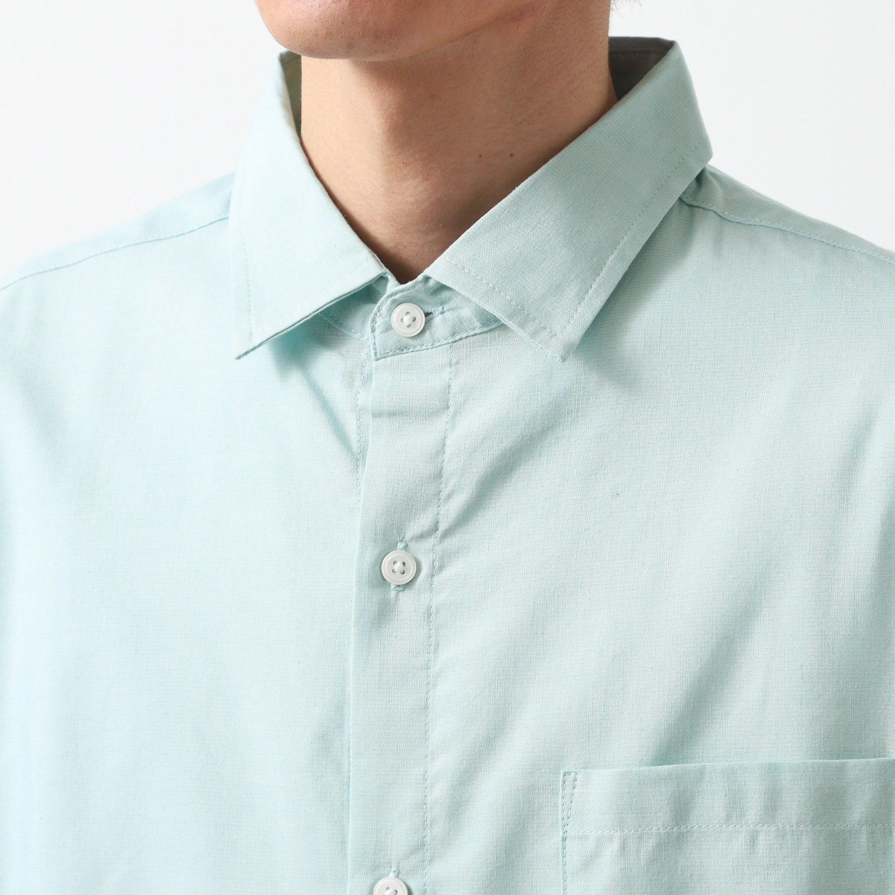 ザ ショップ ティーケー(メンズ) THE SHOP TK(Men) 綿麻ポリCOOLMAX(R)シャツLS (ブラック(019)) ブラック(019)