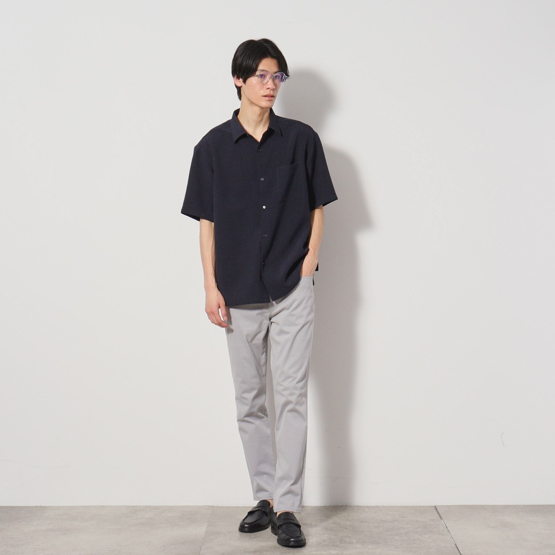 ザ ショップ ティーケー(メンズ) THE SHOP TK(Men) プレミアムスキニーパンツCOOL 360°ストレッチ/接触冷感 (オリーブグリーン(026)) オリーブグリーン(026)