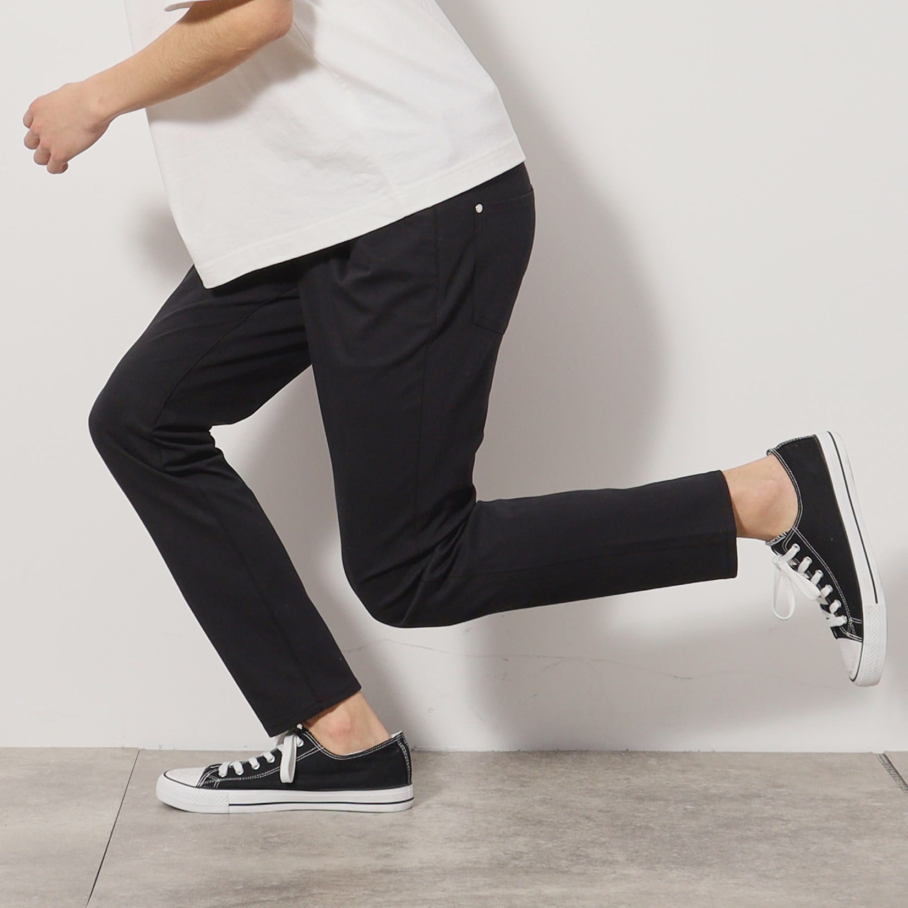 ザ ショップ ティーケー(メンズ) THE SHOP TK(Men) プレミアムスキニーパンツCOOL 360°ストレッチ/接触冷感 (オリーブグリーン(026)) オリーブグリーン(026)