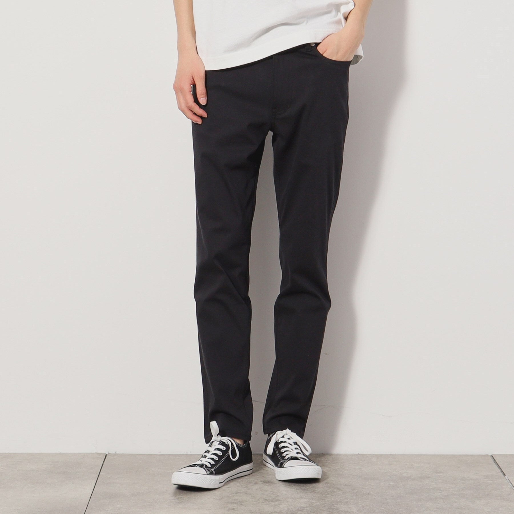 ザ ショップ ティーケー(メンズ) THE SHOP TK(Men) プレミアムスキニーパンツCOOL 360°ストレッチ/接触冷感 (オリーブグリーン(026)) オリーブグリーン(026)