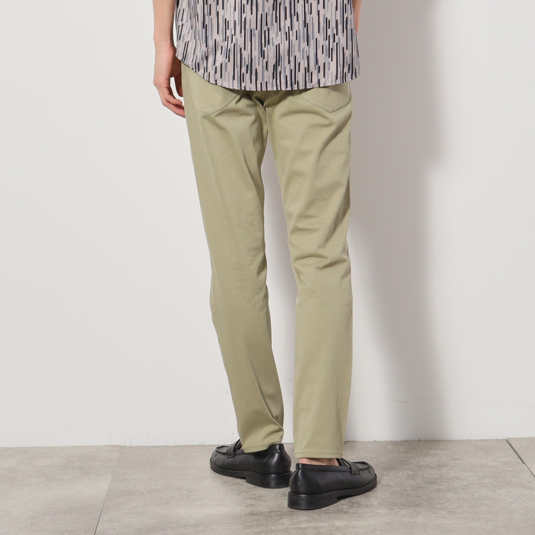 ザ ショップ ティーケー(メンズ) THE SHOP TK(Men) プレミアムスキニーパンツCOOL 360°ストレッチ/接触冷感 (オリーブグリーン(026)) オリーブグリーン(026)