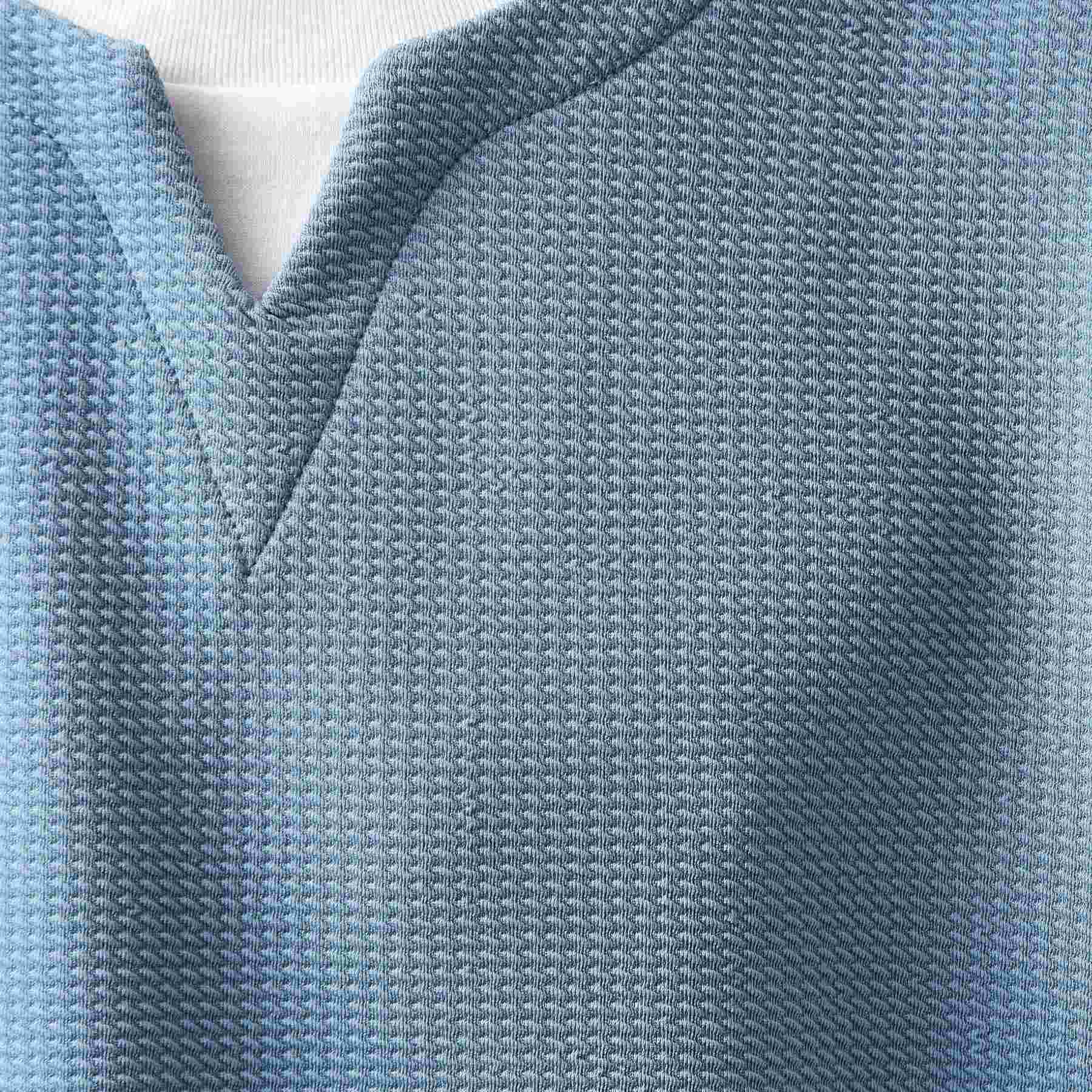 ザ ショップ ティーケー(メンズ) THE SHOP TK(Men) ミニフクレキーネックプルオーバー SS (ブルー(092)) ブルー(092)