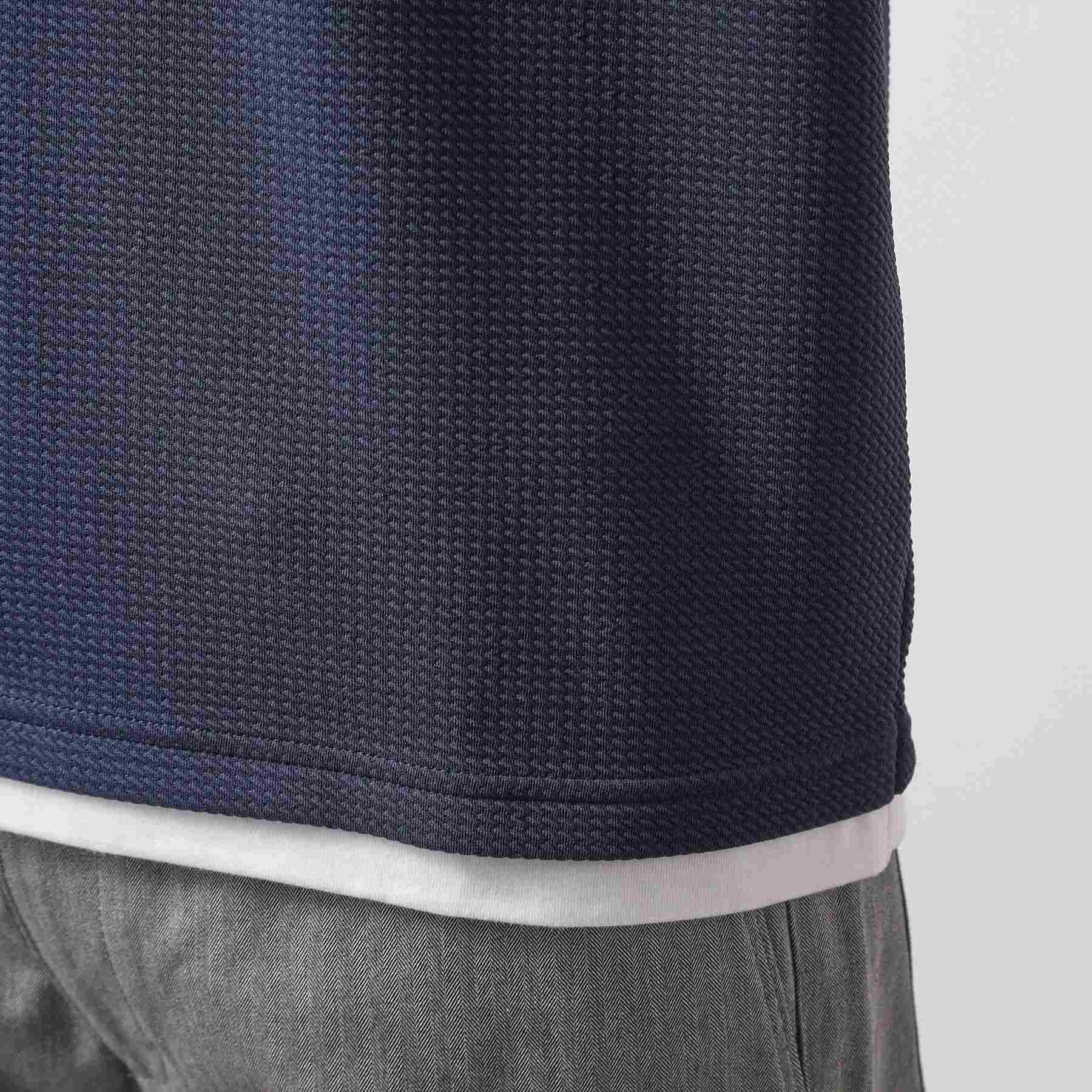 ザ ショップ ティーケー(メンズ) THE SHOP TK(Men) ミニフクレキーネックプルオーバー SS (ブルー(092)) ブルー(092)