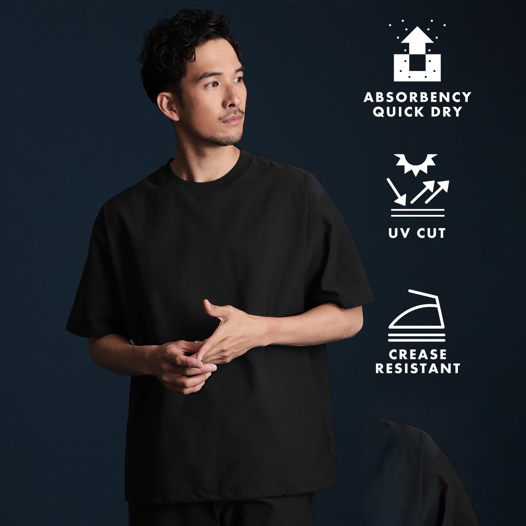 ザ ショップ ティーケー(メンズ) THE SHOP TK(Men) パーフェクテックスピンドルTシャツ【セットアップ可】 (ブラック(019)) ブラック(019)