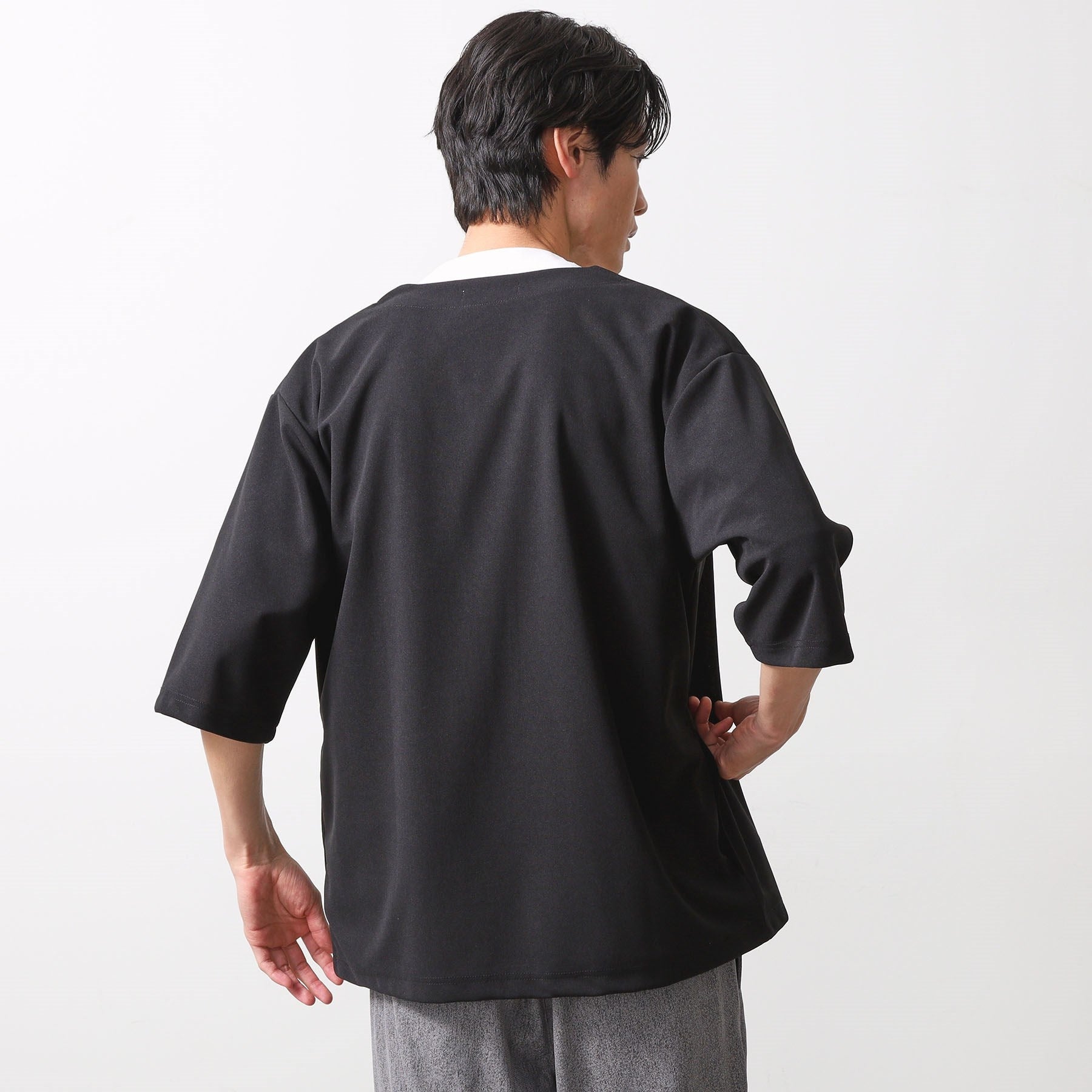 ザ ショップ ティーケー(メンズ) THE SHOP TK(Men) 強撚梨地アンサンブルカーデ (ブルー(091)) ブルー(091)