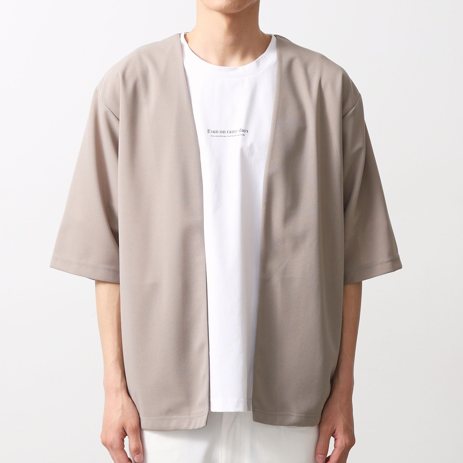 ザ ショップ ティーケー(メンズ) THE SHOP TK(Men) 強撚梨地アンサンブルカーデ (ブルー(091)) ブルー(091)