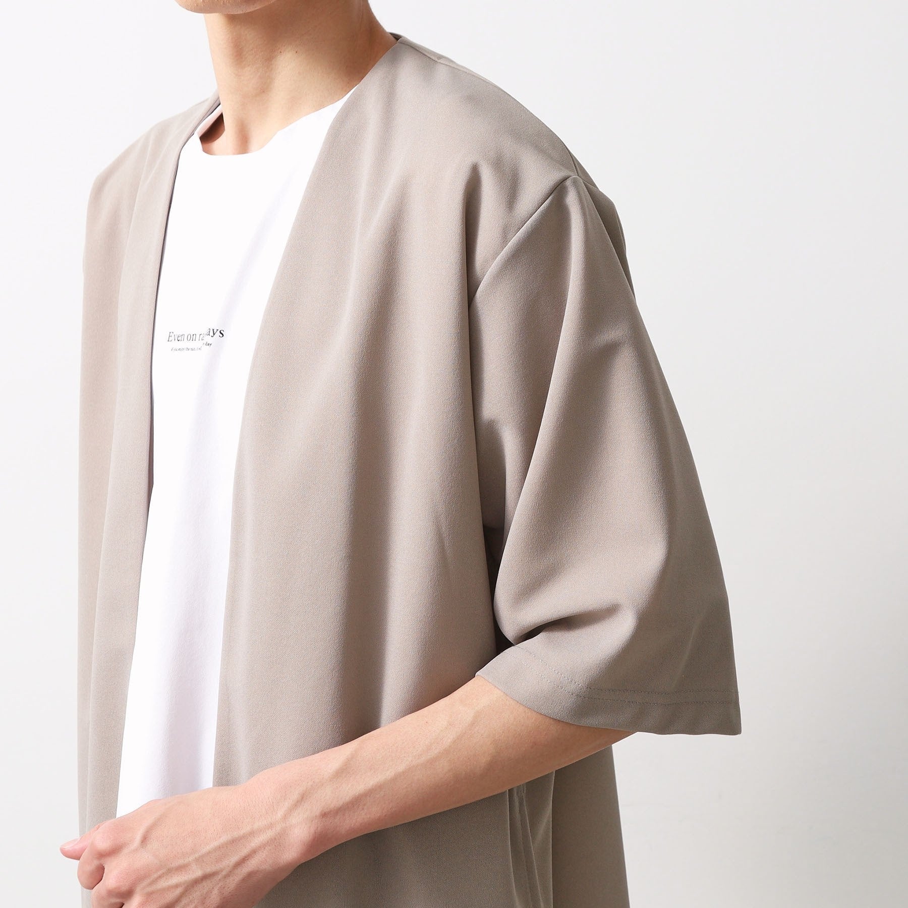 ザ ショップ ティーケー(メンズ) THE SHOP TK(Men) 強撚梨地アンサンブルカーデ (ブルー(091)) ブルー(091)