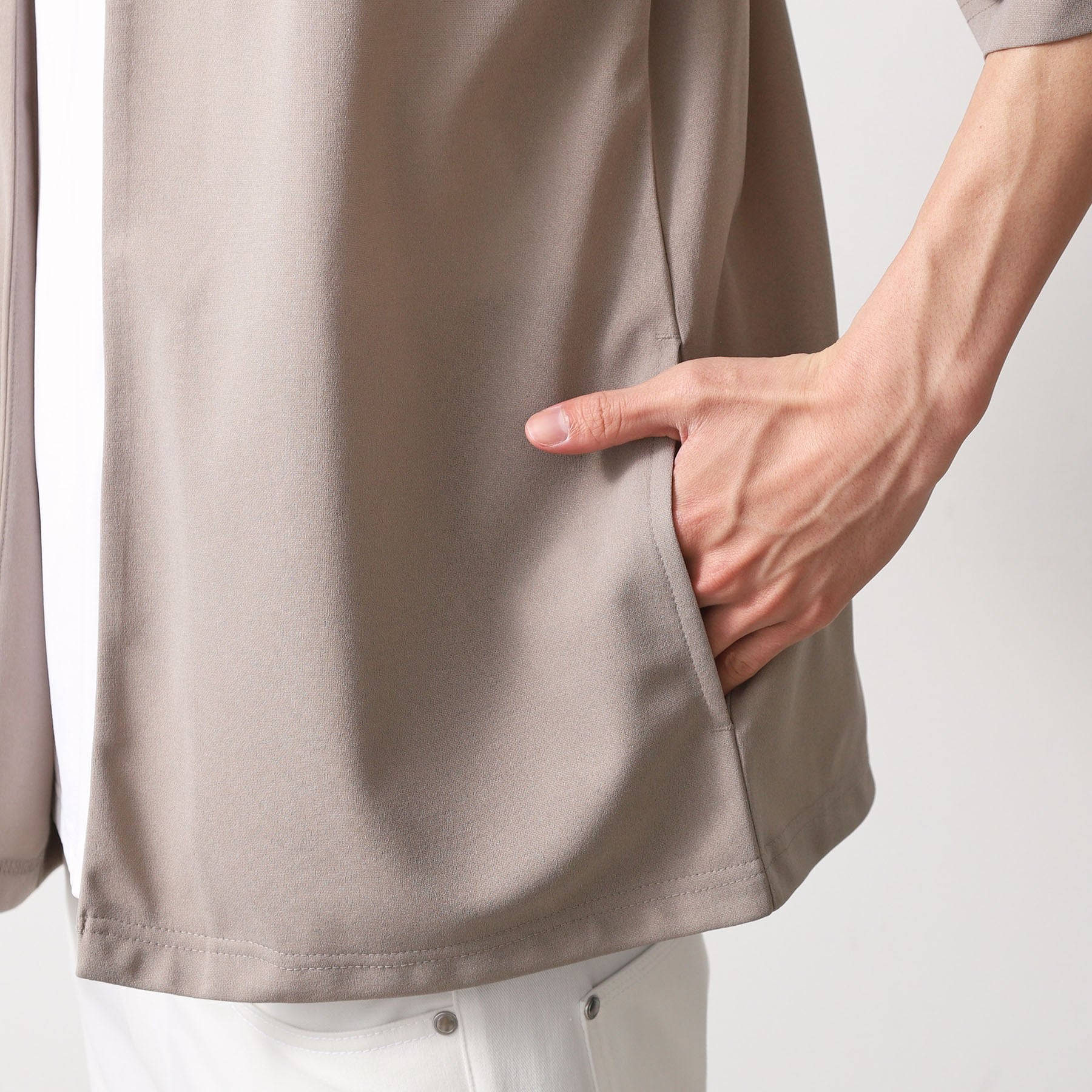 ザ ショップ ティーケー(メンズ) THE SHOP TK(Men) 強撚梨地アンサンブルカーデ (ブルー(091)) ブルー(091)