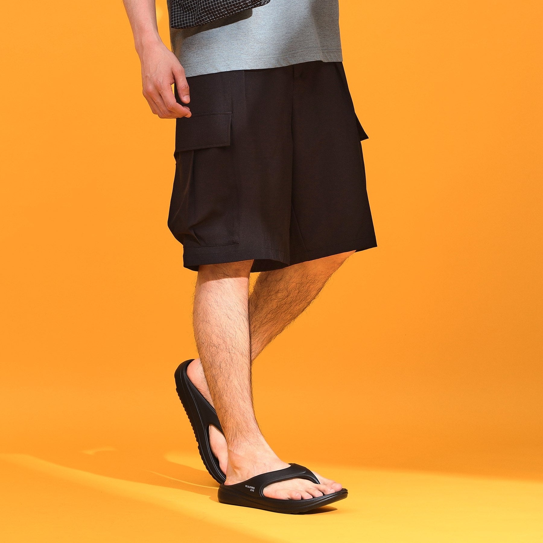 ザ ショップ ティーケー(メンズ) THE SHOP TK(Men) misugiwa水陸両用カーゴショートパンツ 接触冷感/UVカット/吸水速乾 (ブラック(019)) ブラック(019)