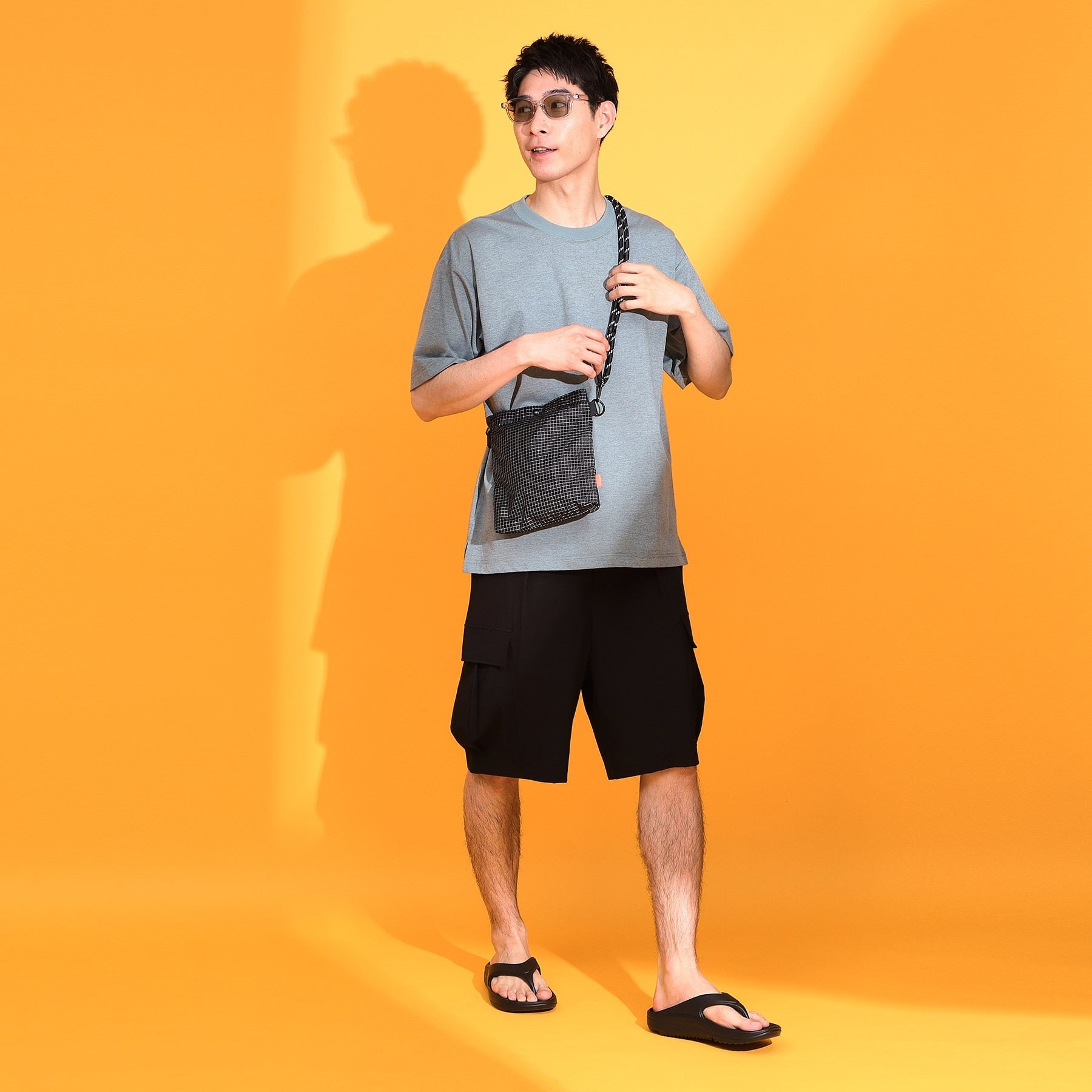 ザ ショップ ティーケー(メンズ) THE SHOP TK(Men) misugiwa水陸両用カーゴショートパンツ 接触冷感/UVカット/吸水速乾 (ブラック(019)) ブラック(019)