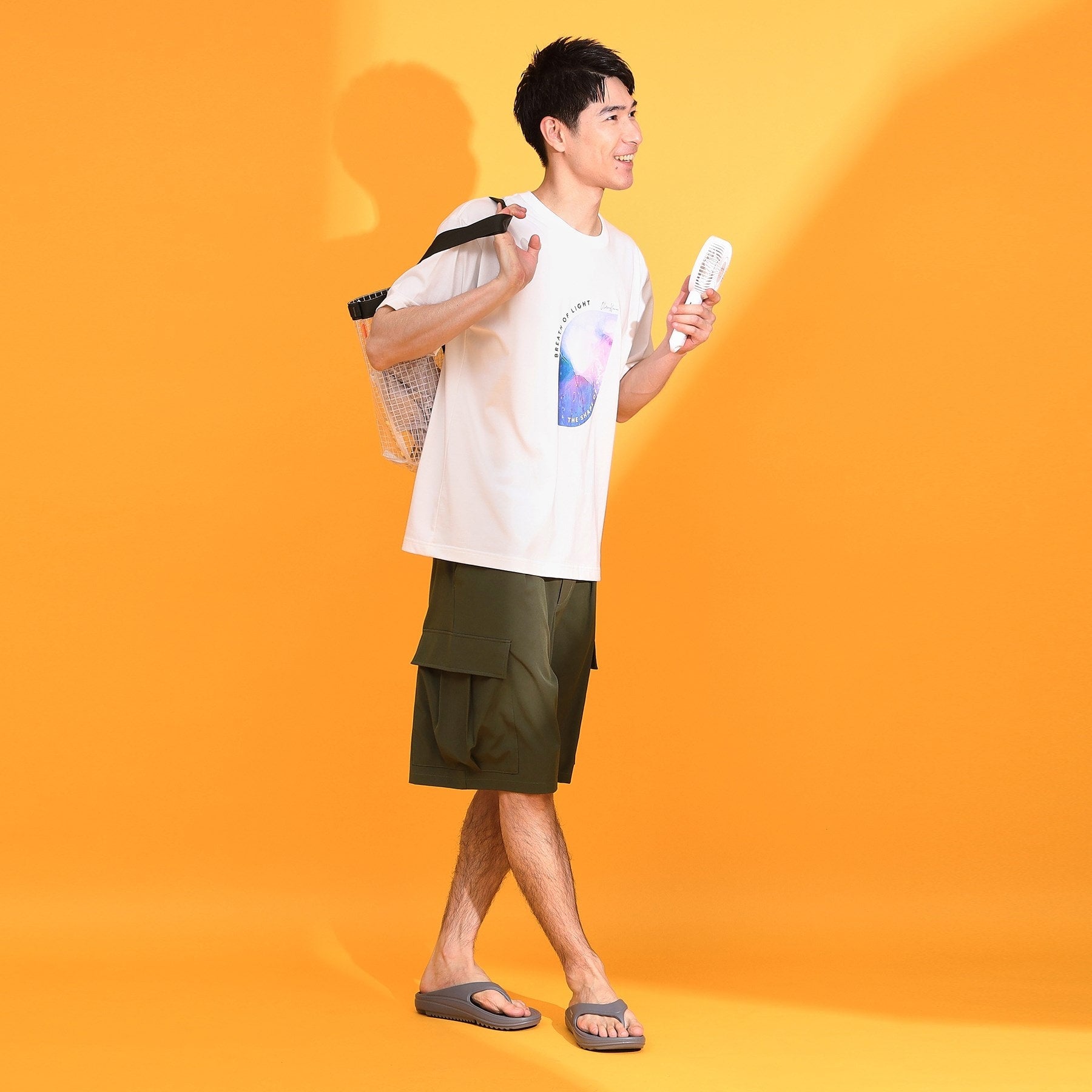 ザ ショップ ティーケー(メンズ) THE SHOP TK(Men) misugiwa水陸両用カーゴショートパンツ 接触冷感/UVカット/吸水速乾 (ブラック(019)) ブラック(019)