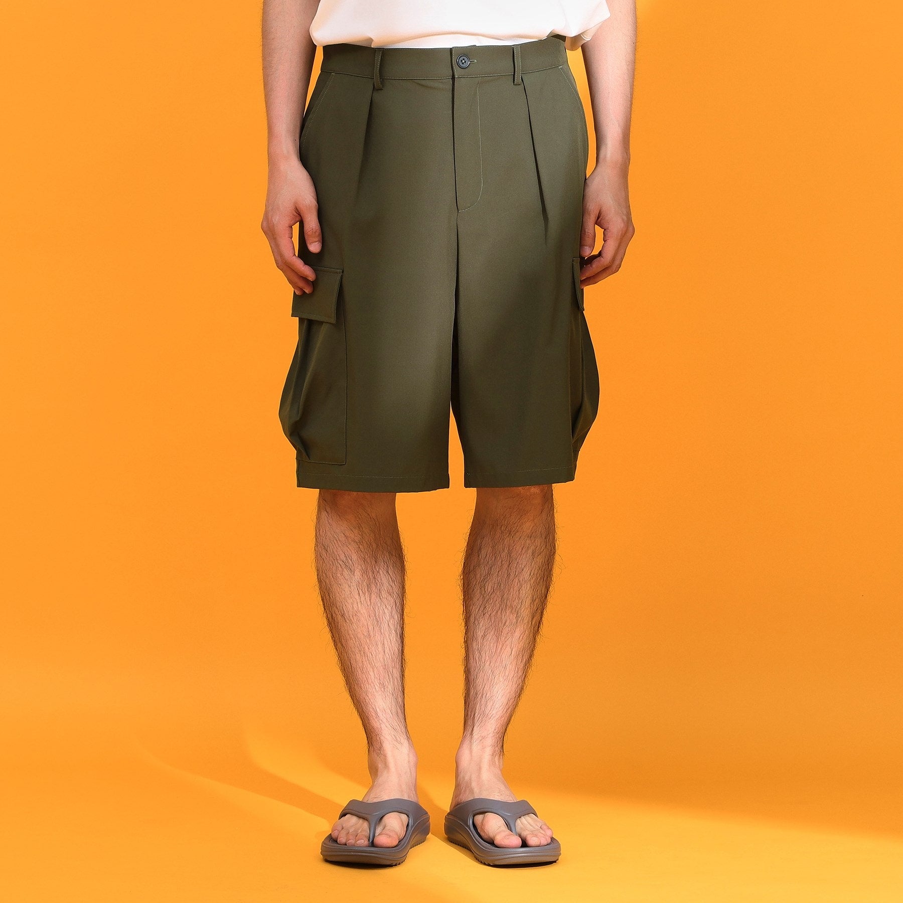 ザ ショップ ティーケー(メンズ) THE SHOP TK(Men) misugiwa水陸両用カーゴショートパンツ 接触冷感/UVカット/吸水速乾 (ブラック(019)) ブラック(019)