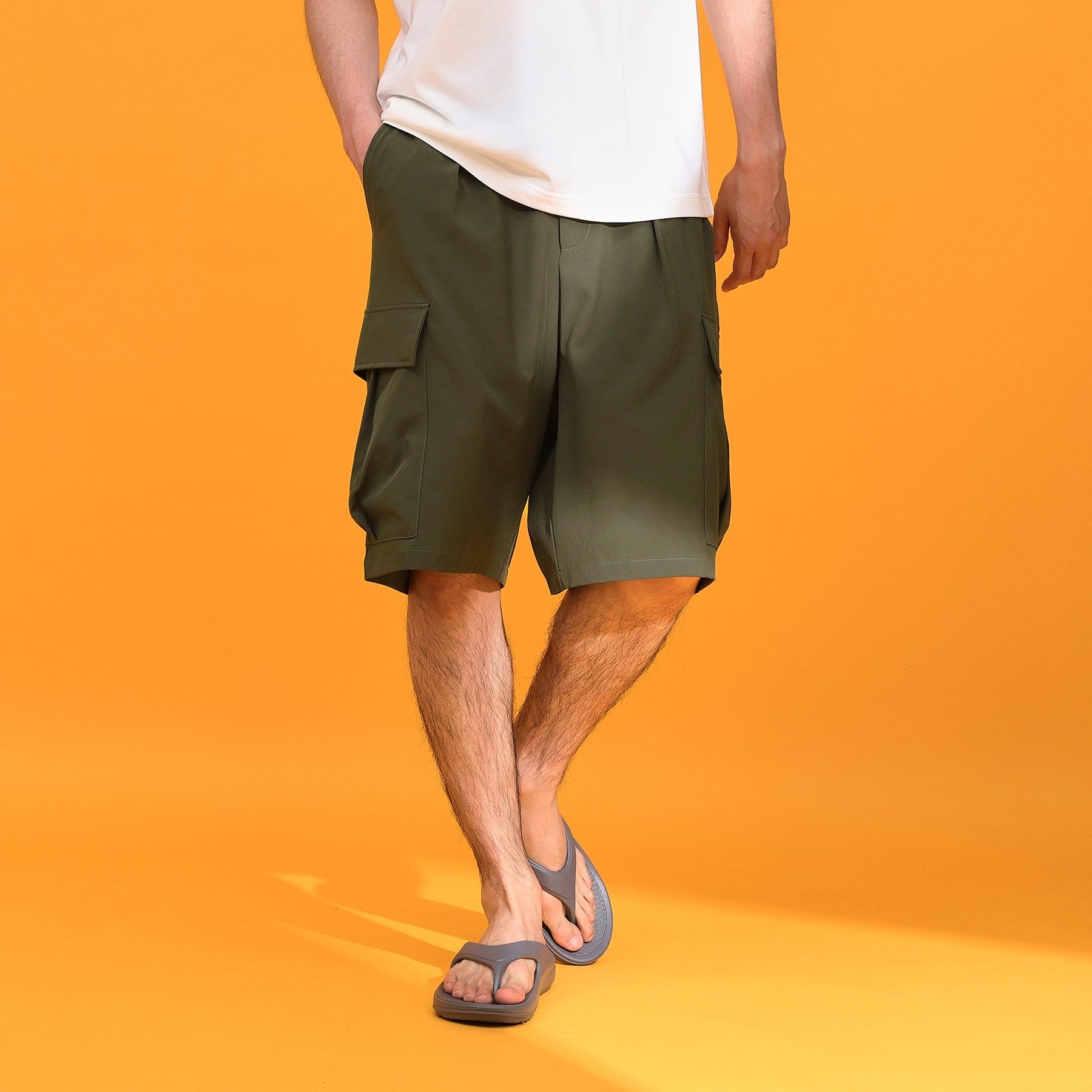 ザ ショップ ティーケー(メンズ) THE SHOP TK(Men) misugiwa水陸両用カーゴショートパンツ 接触冷感/UVカット/吸水速乾 (ブラック(019)) ブラック(019)