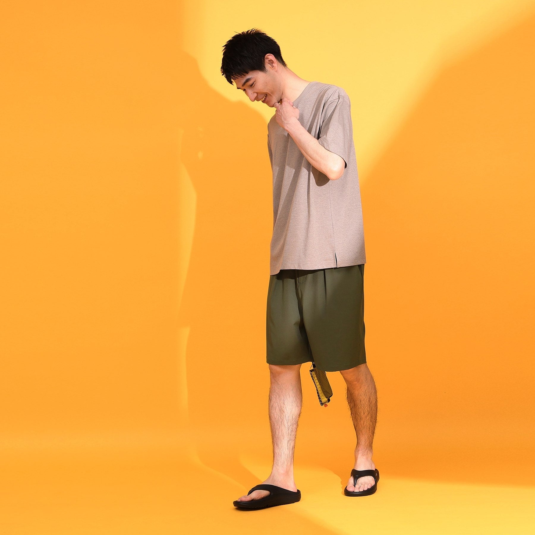 ザ ショップ ティーケー(メンズ) THE SHOP TK(Men) misugiwa水陸両用ショートパンツ 接触冷感/UVカット/吸水速乾 (カーキ(029)) カーキ(029)