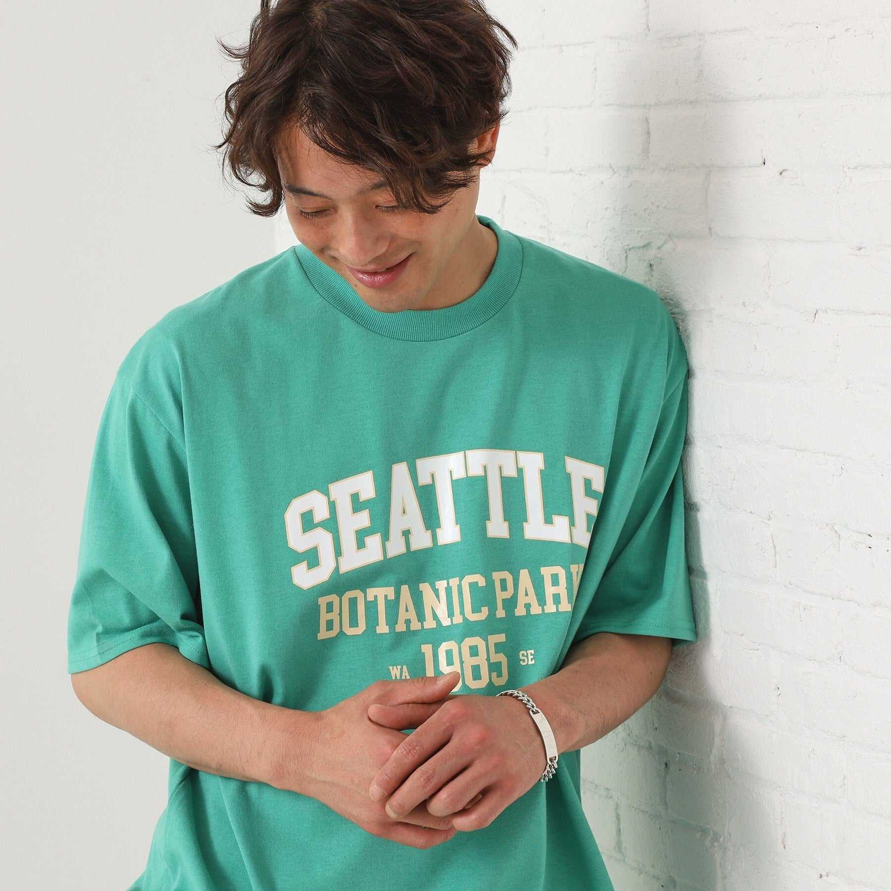 ザ ショップ ティーケー(メンズ) THE SHOP TK(Men) カレッジTシャツ (グレージュ(050)) グレージュ(050)