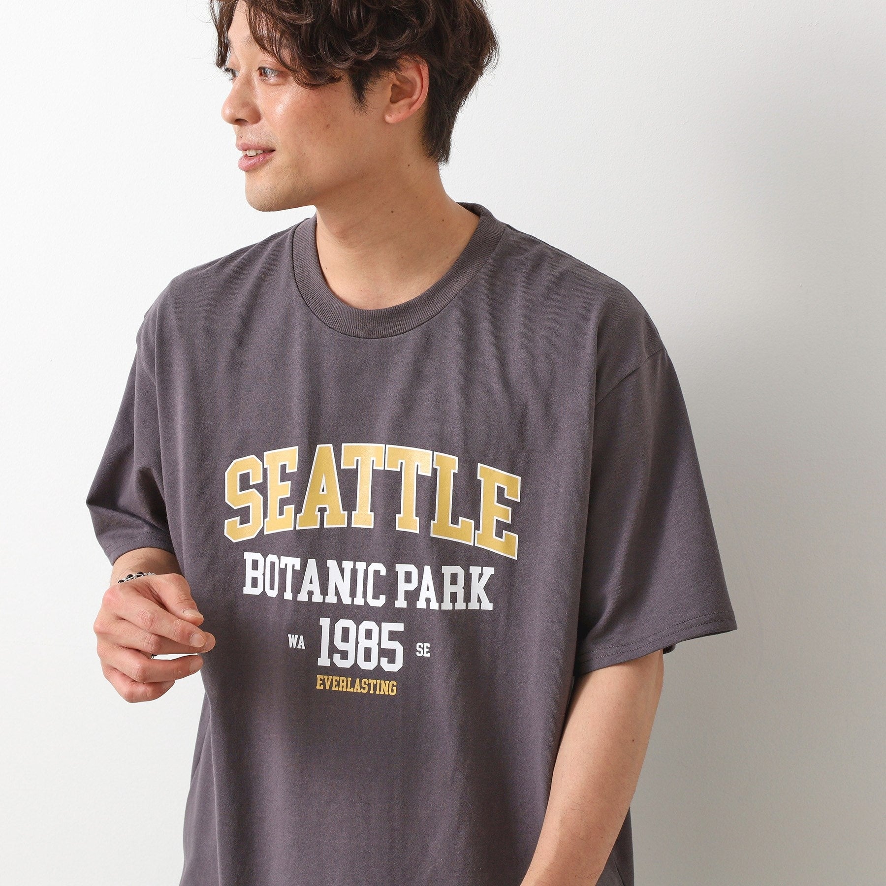 ザ ショップ ティーケー(メンズ) THE SHOP TK(Men) カレッジTシャツ (スミクロ(018)) スミクロ(018)