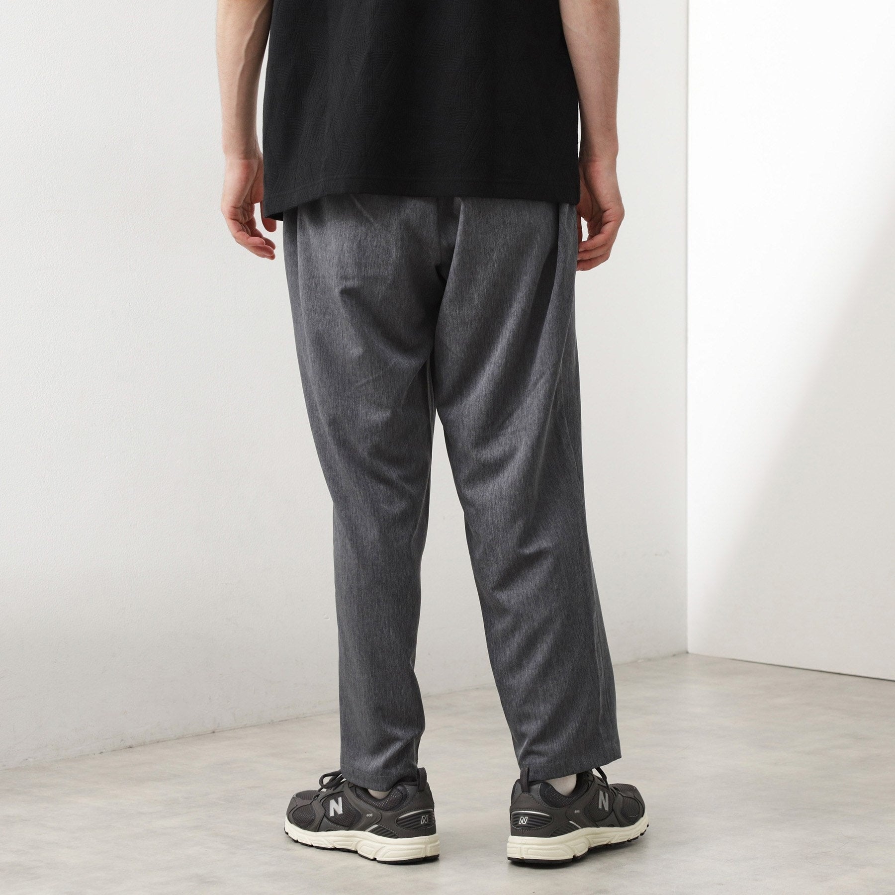 ザ ショップ ティーケー(メンズ) THE SHOP TK(Men) クールファイバーワイドイージーパンツ 【セットアップ可/接触冷感/UVカット/イージーケア/洗濯機OK】 (ネイビー(094)) ネイビー(094)