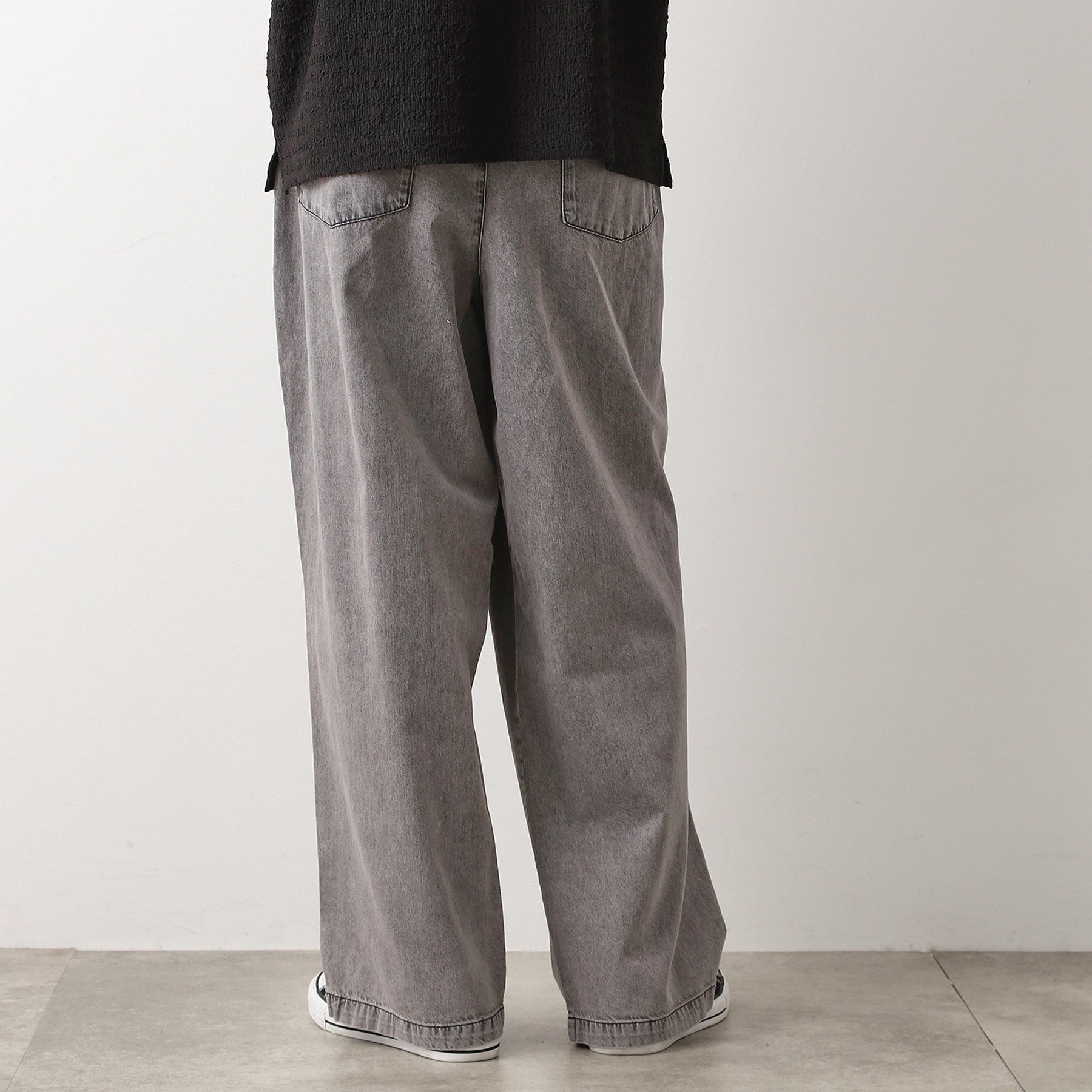 ザ ショップ ティーケー(メンズ) THE SHOP TK(Men) ツータックワイドデニムパンツ (ライトグレー(011)) ライトグレー(011)
