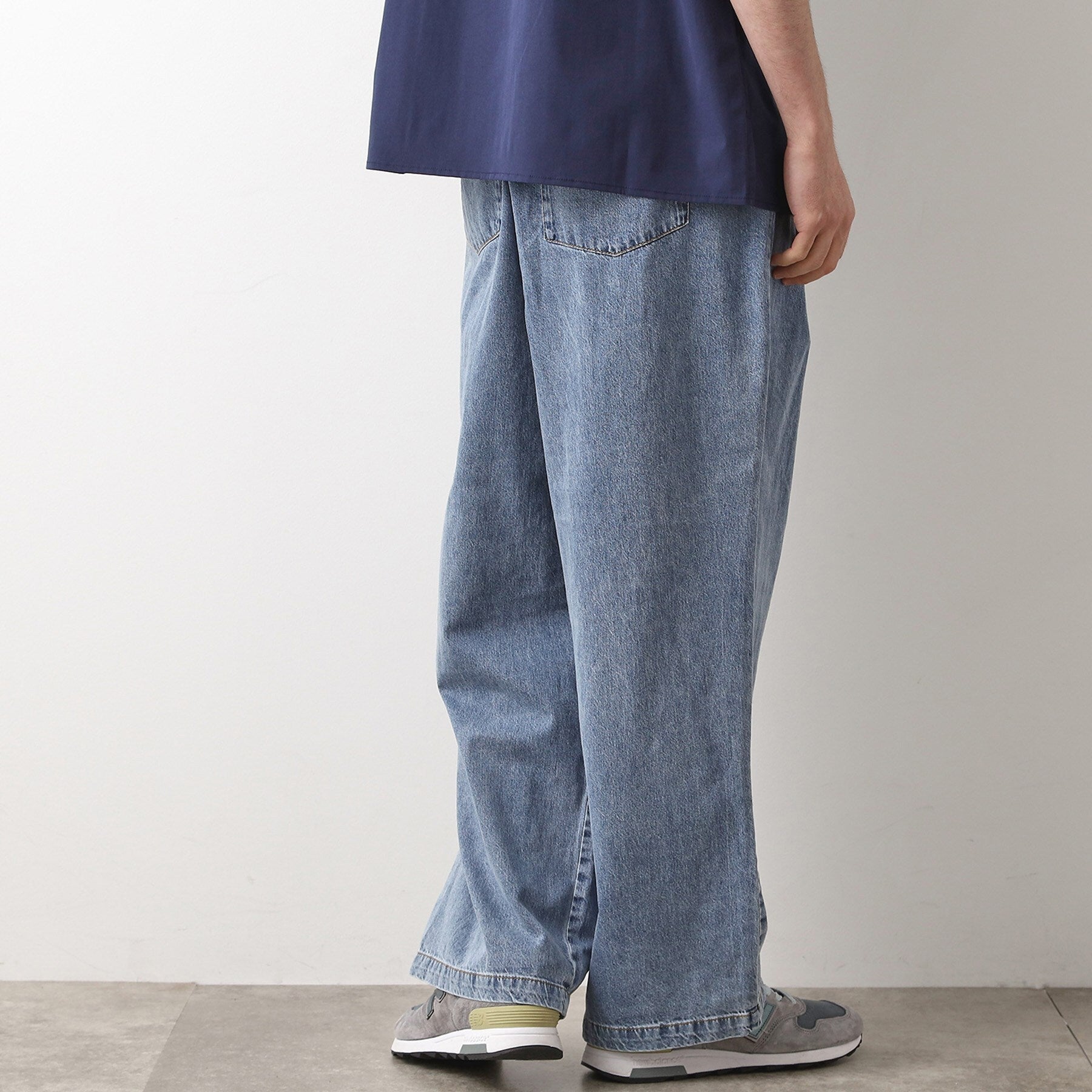 ザ ショップ ティーケー(メンズ) THE SHOP TK(Men) ツータックワイドデニムパンツ (ライトグレー(011)) ライトグレー(011)