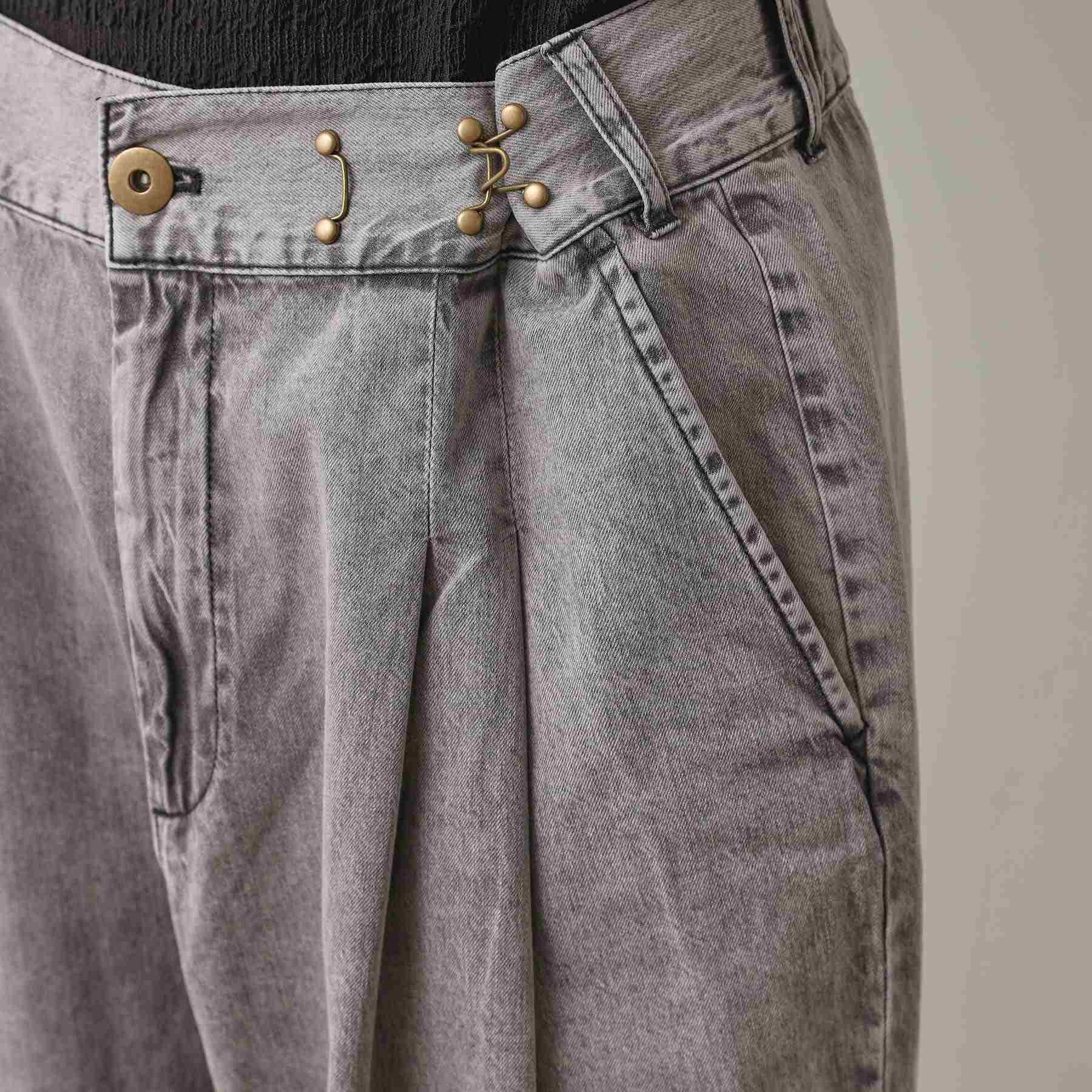 ザ ショップ ティーケー(メンズ) THE SHOP TK(Men) ツータックワイドデニムパンツ (ライトグレー(011)) ライトグレー(011)