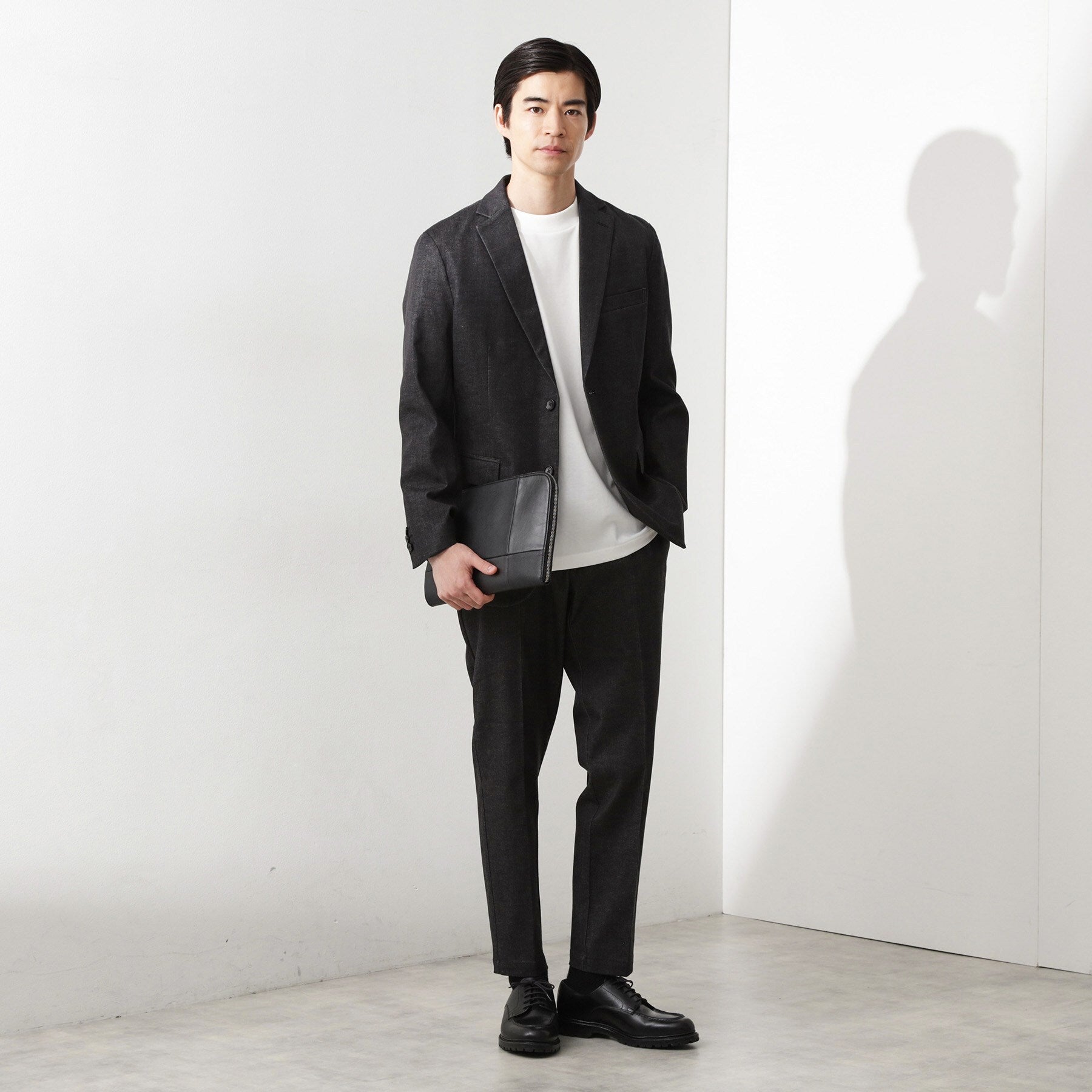 ザ ショップ ティーケー(メンズ) THE SHOP TK(Men) エバーデニムスラックス【セットアップ可】 (ネイビー(094)) ネイビー(094)