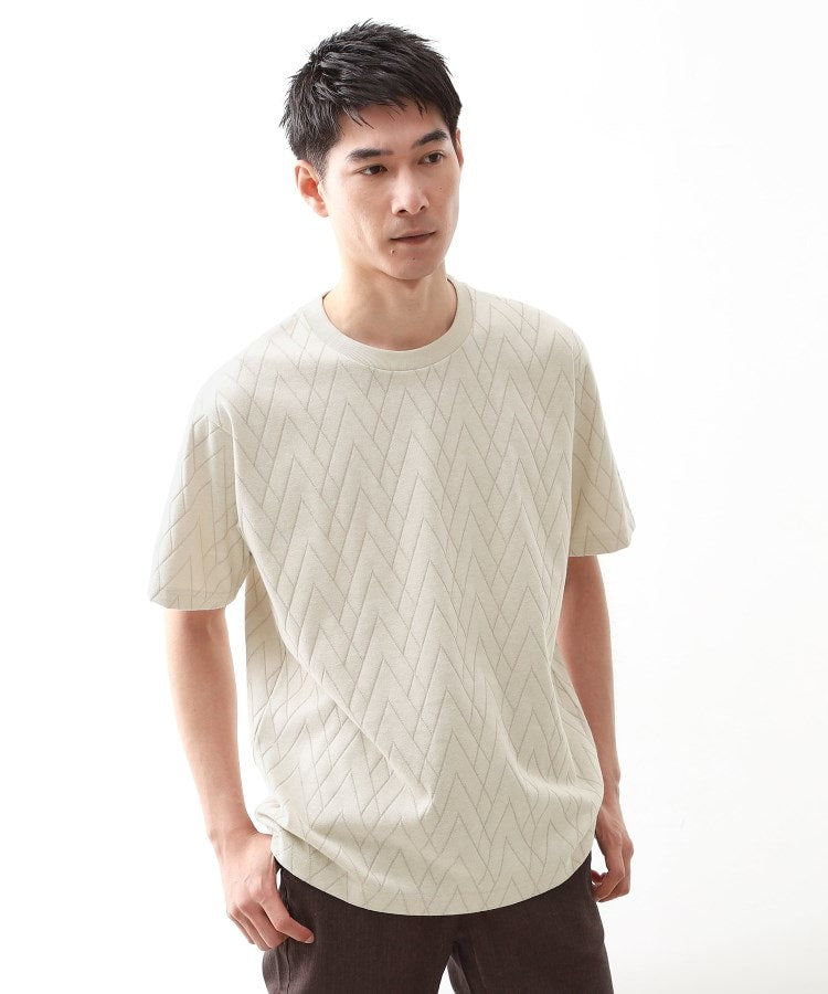 ザ ショップ ティーケー(メンズ) THE SHOP TK(Men) ジオメリンクスSS (ライトベージュ(051)) ライトベージュ(051)