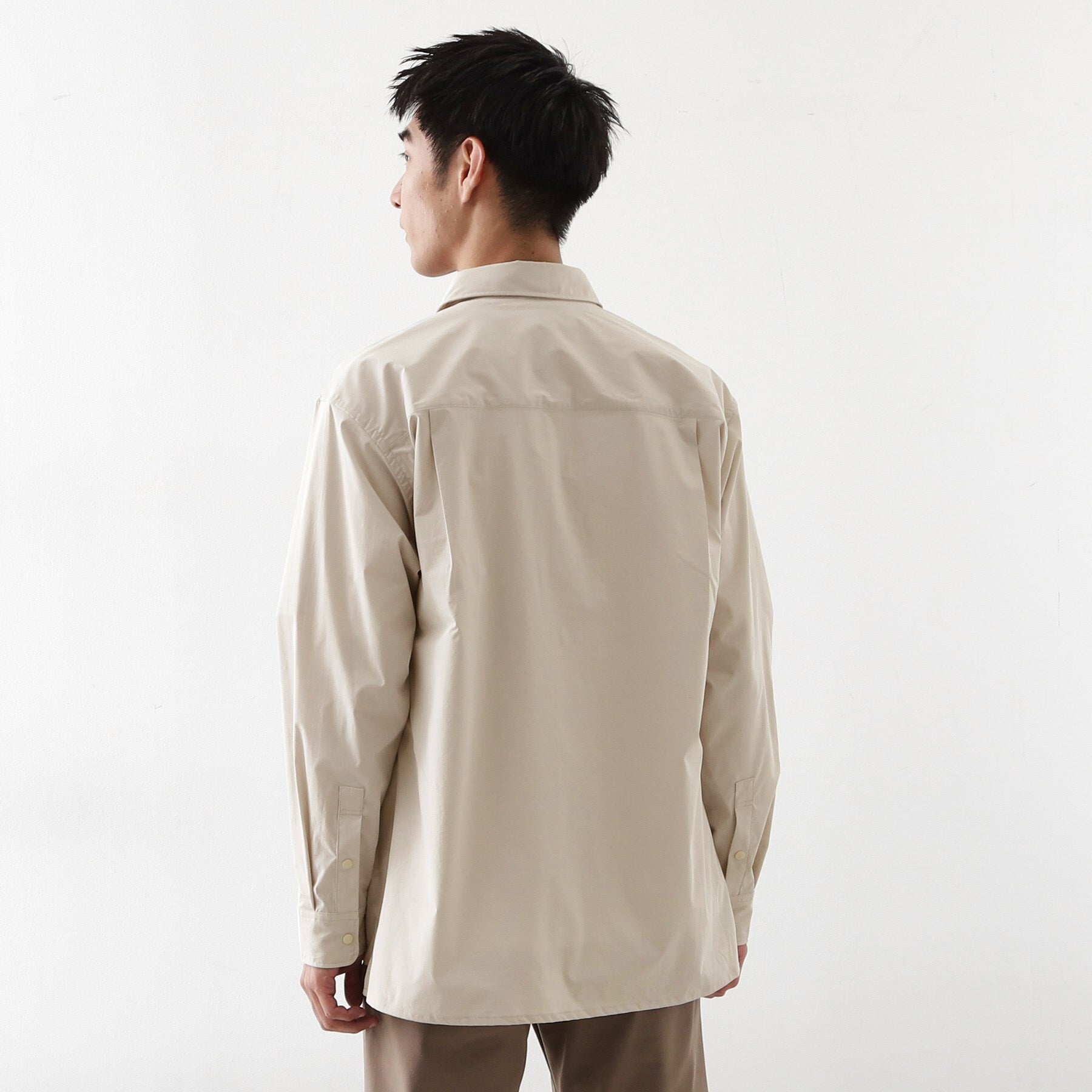 ザ ショップ ティーケー(メンズ) THE SHOP TK(Men) CAVEブロード長袖シャツ (サックスブルー(090)) サックスブルー(090)