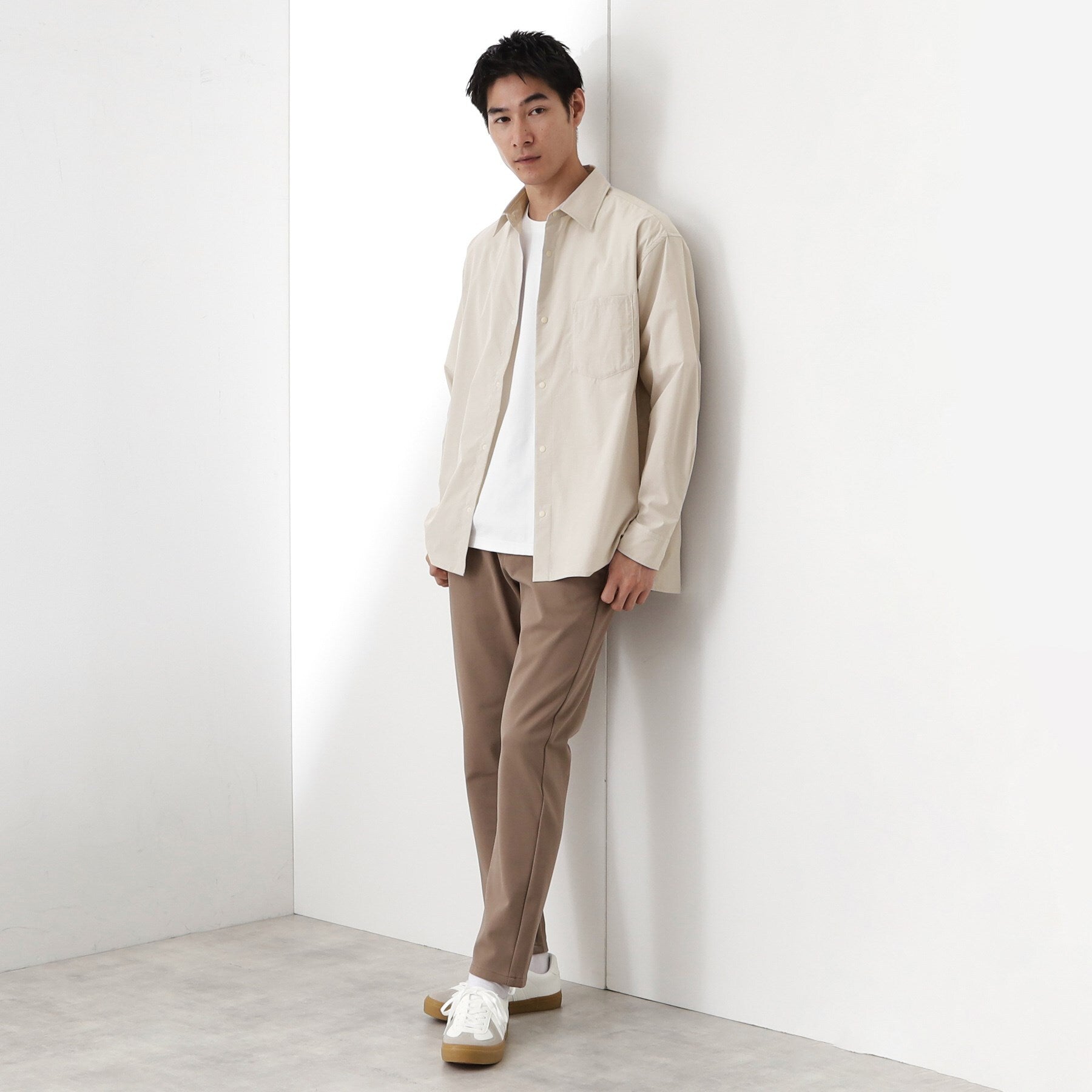 ザ ショップ ティーケー(メンズ) THE SHOP TK(Men) CAVEブロード長袖シャツ (サックスブルー(090)) サックスブルー(090)