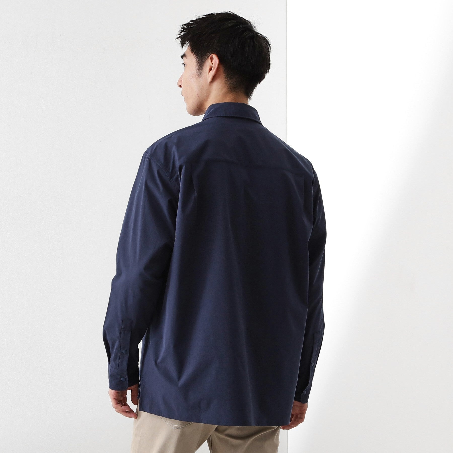 ザ ショップ ティーケー(メンズ) THE SHOP TK(Men) CAVEブロード長袖シャツ (サックスブルー(090)) サックスブルー(090)
