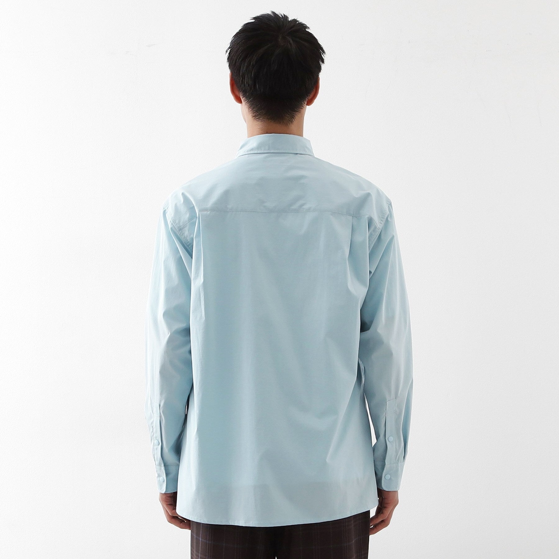 ザ ショップ ティーケー(メンズ) THE SHOP TK(Men) CAVEブロード長袖シャツ (サックスブルー(090)) サックスブルー(090)