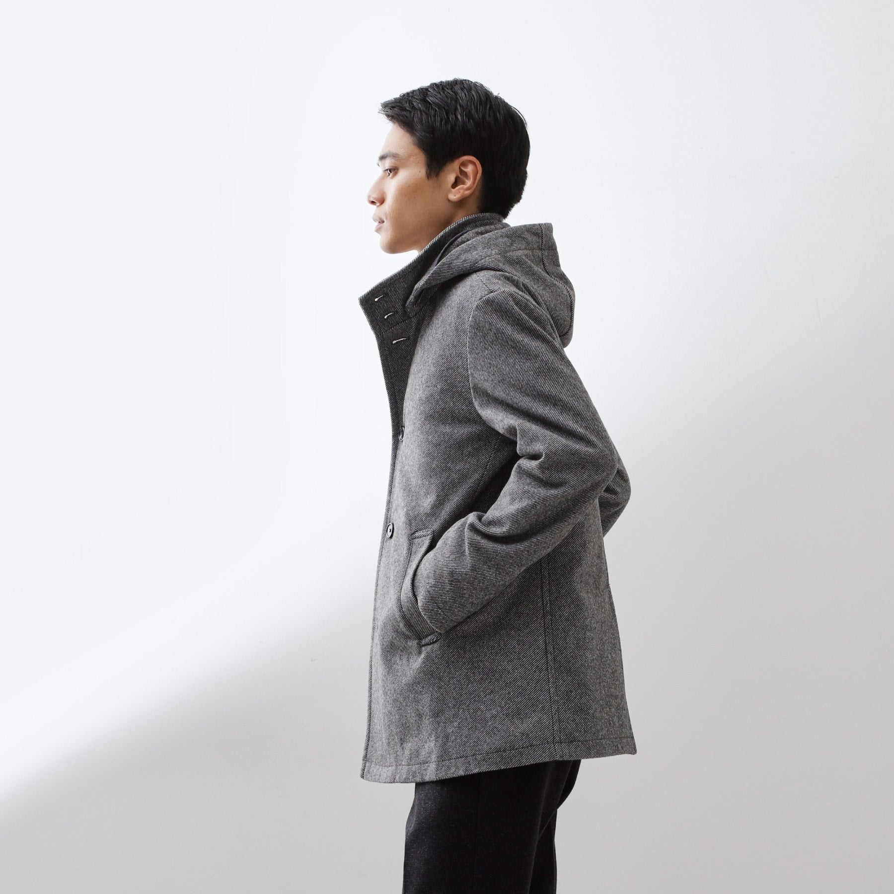 ザ ショップ ティーケー(メンズ) THE SHOP TK(Men) ウーリックスタンドメルトンコート (グレー(412)) グレー(412)